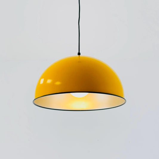 Mid century \Space Age Orange Pendant Lamp 1970s Germany