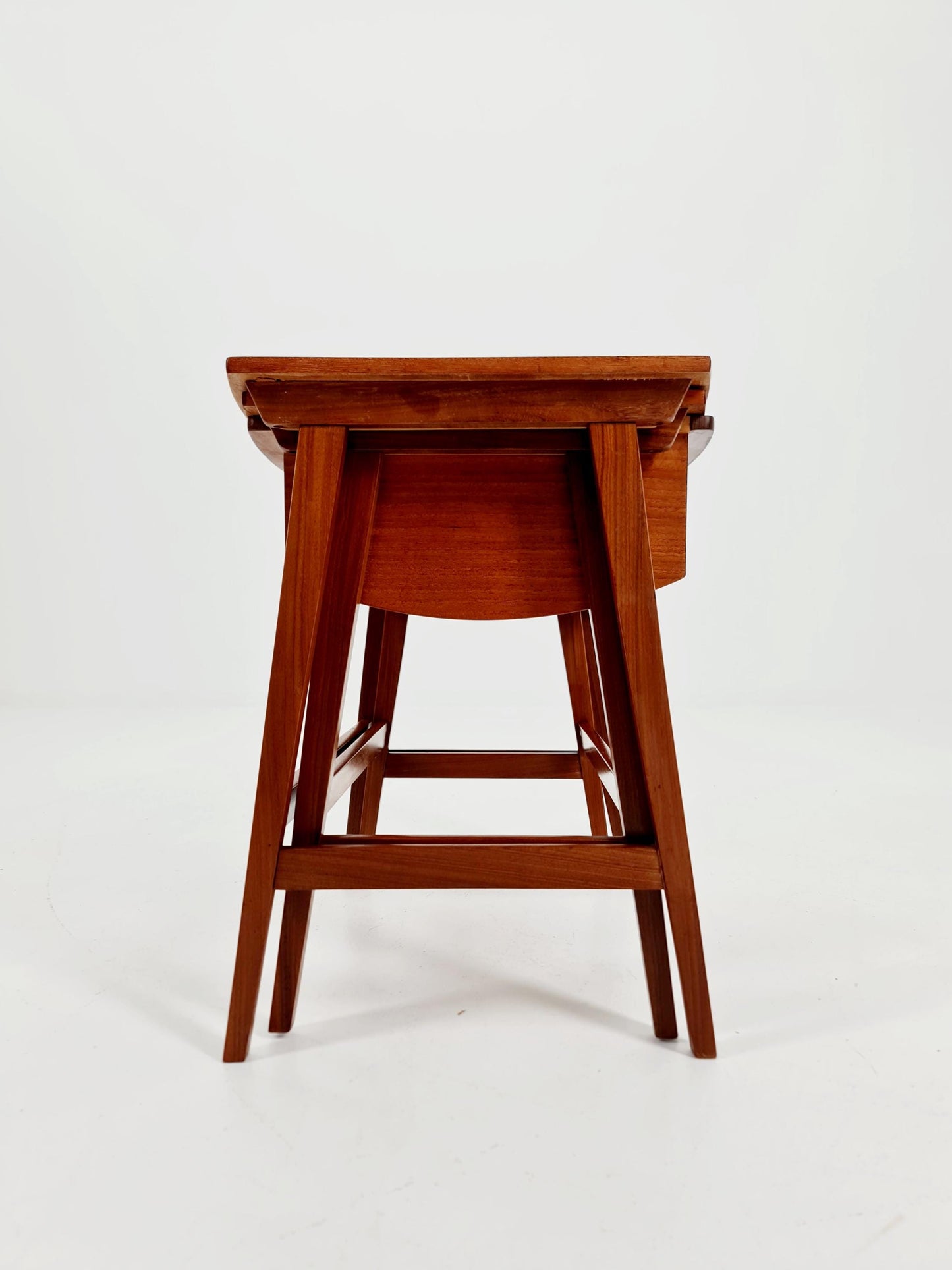 Rare Mid-Century Danish Teak Nesting Tables with sweing table , 1960s, set of 2