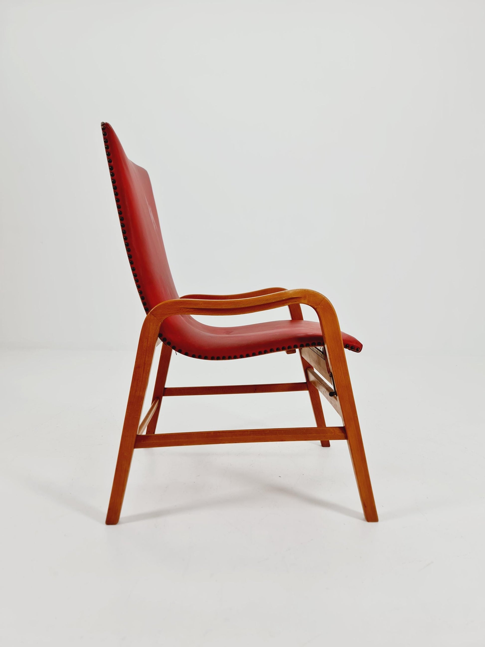 Rare Midcentury German Cocktail armchair ,lounge chair Rockabilly by lübke ,1950s