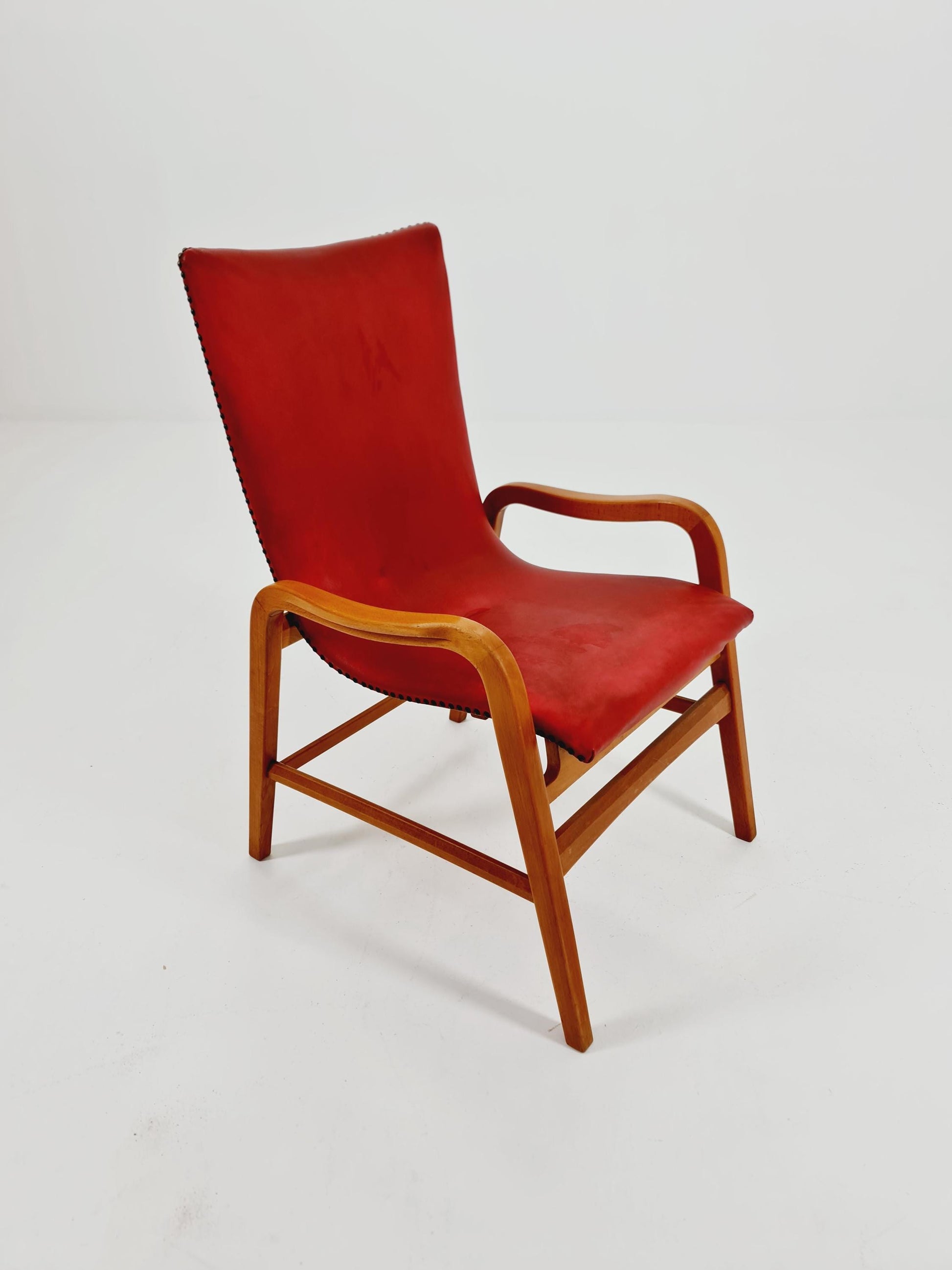 Rare Midcentury German Cocktail armchair ,lounge chair Rockabilly by lübke ,1950s