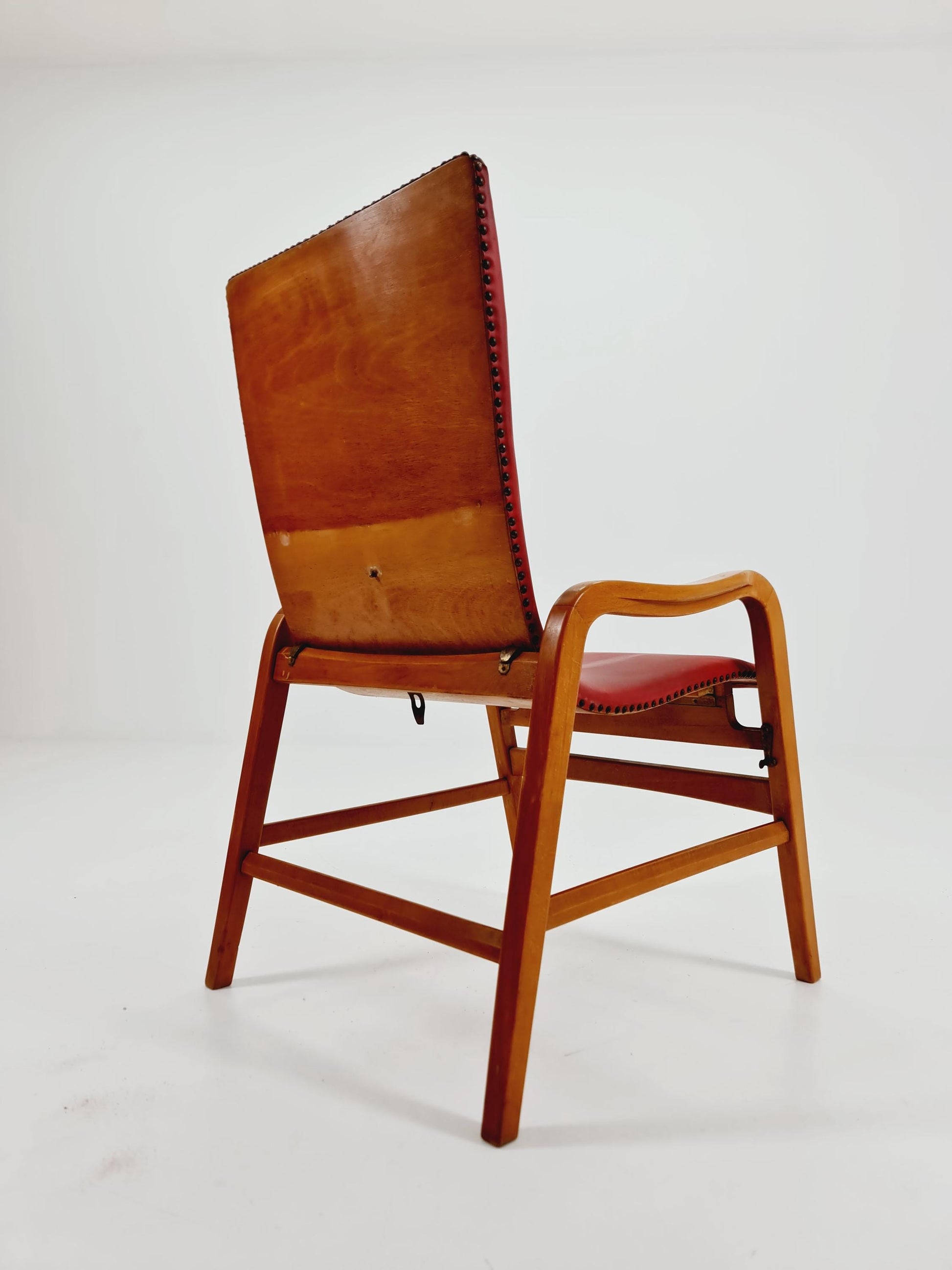 Rare Midcentury German Cocktail armchair ,lounge chair Rockabilly by lübke ,1950s