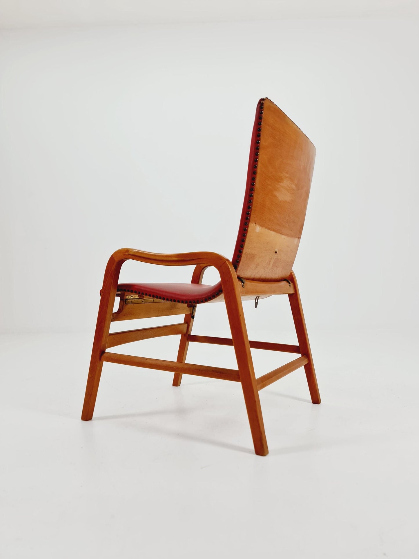 Rare Midcentury German Cocktail armchair ,lounge chair Rockabilly by lübke ,1950s