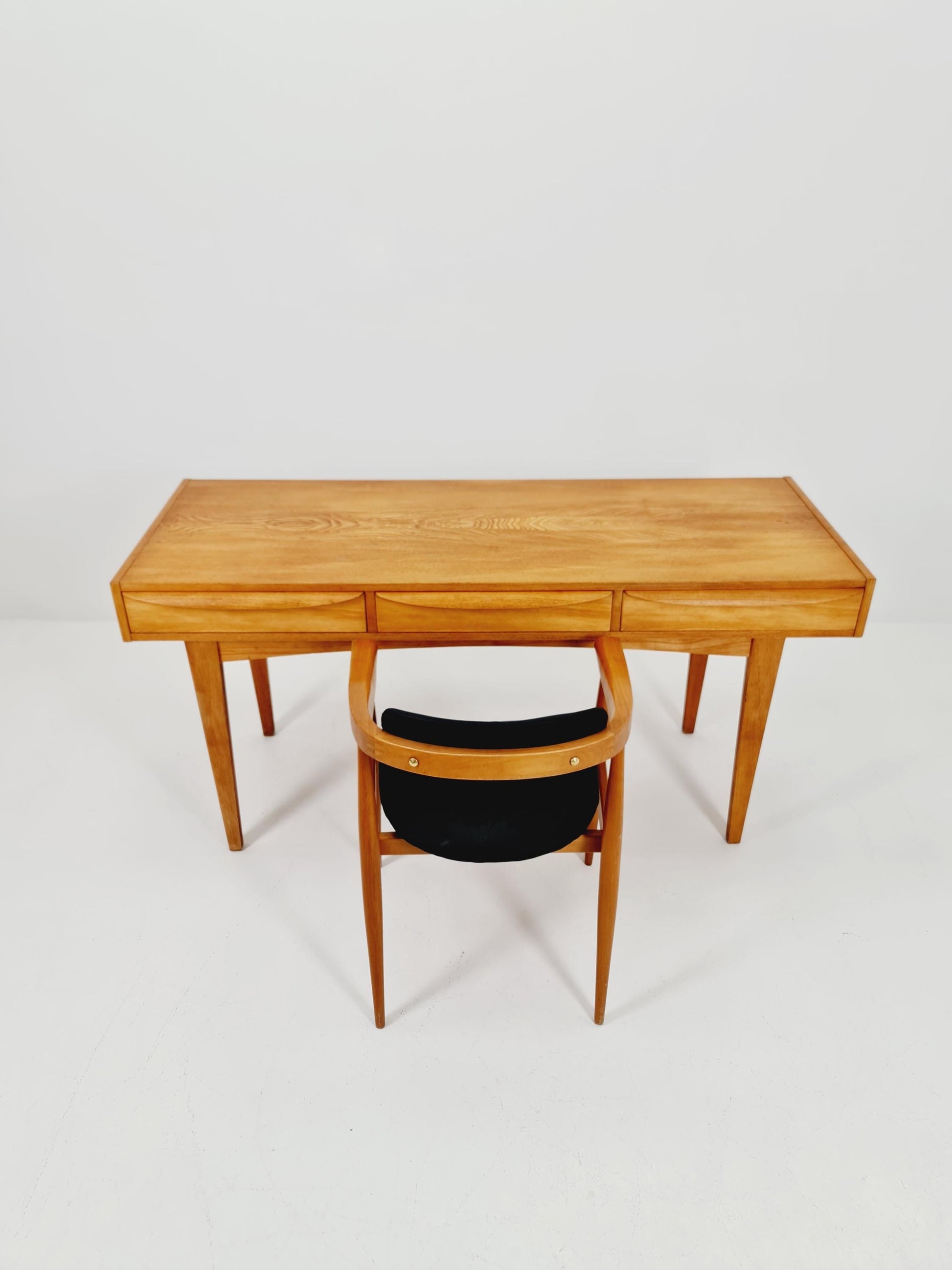 Mid century vintage desk German desk by Hellerau serie 602 1950s