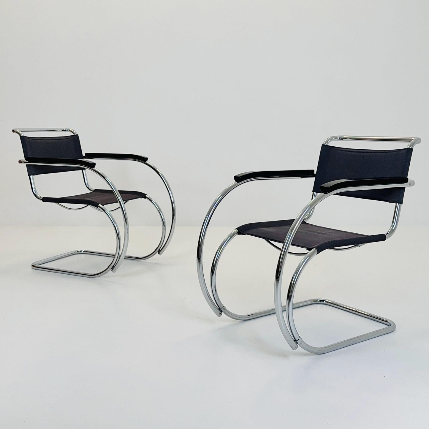1 of 2 S533 /MR20 Armchairs by Ludwig Mies van der Rohe for Thonet, 1980s — Bauhaus Design, Germany