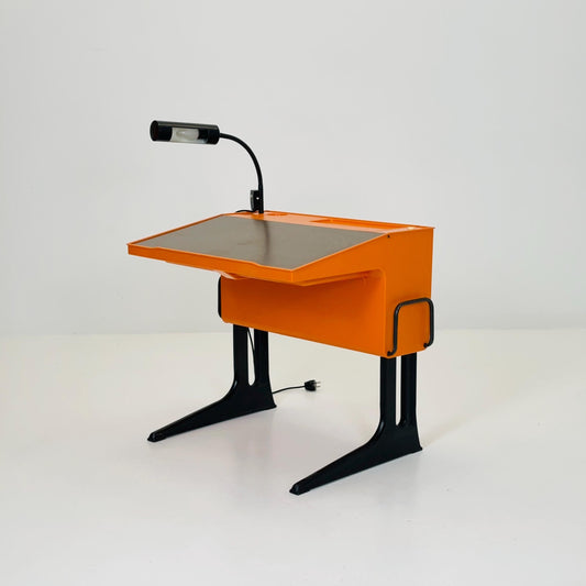 Space Age Desk in orange by Luigi Colani for Flötotto Germany 1970s