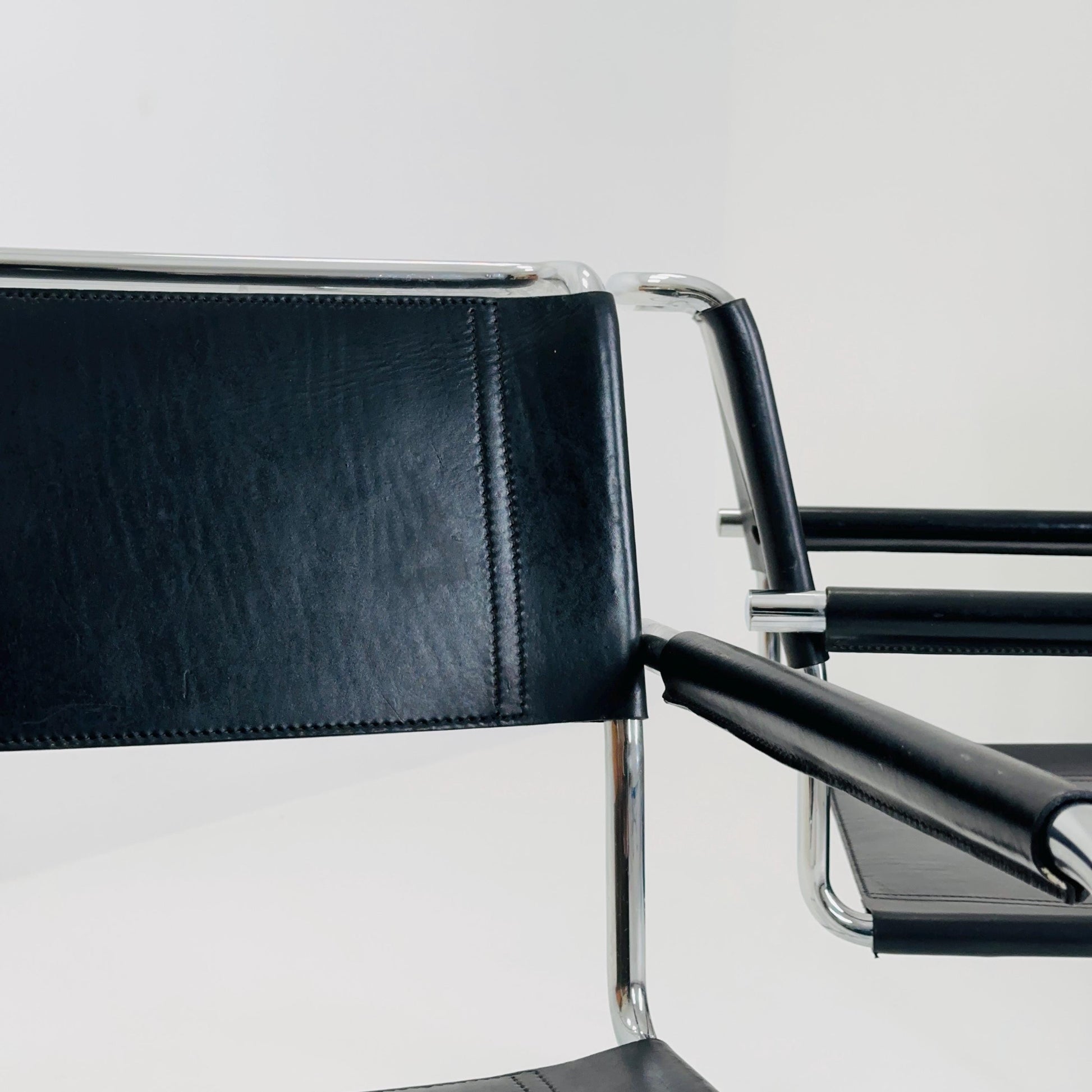 Set of 2 Bauhaus Mart Stam S34 armChairs for Linea Fiam Italy 1980s