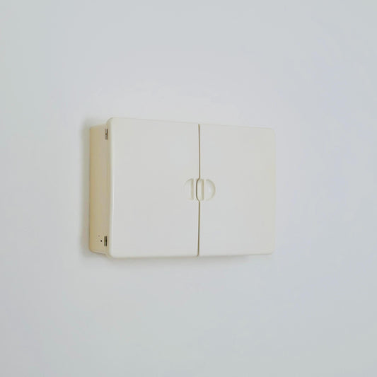 Mid century ‘Spluga’ Bathroom Cabinet by Prodotti CM Torino, 1970s | white black Cabinet | Italian Pharmacy Cabinet Italy