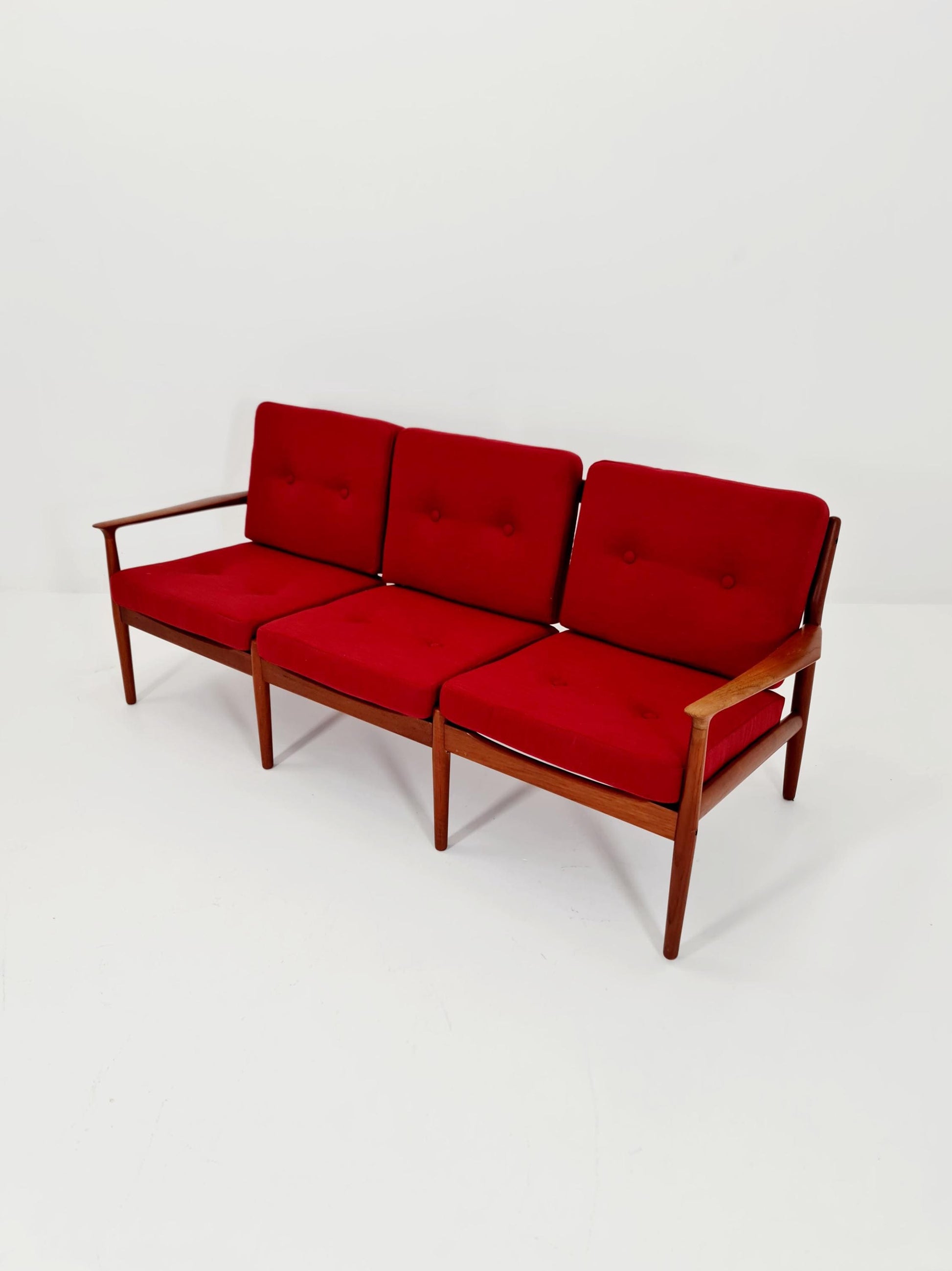 Mid-century Rare Danish teak lounge sofa 3 -Seater ,By Sven Erksen For Glostrup 1970s