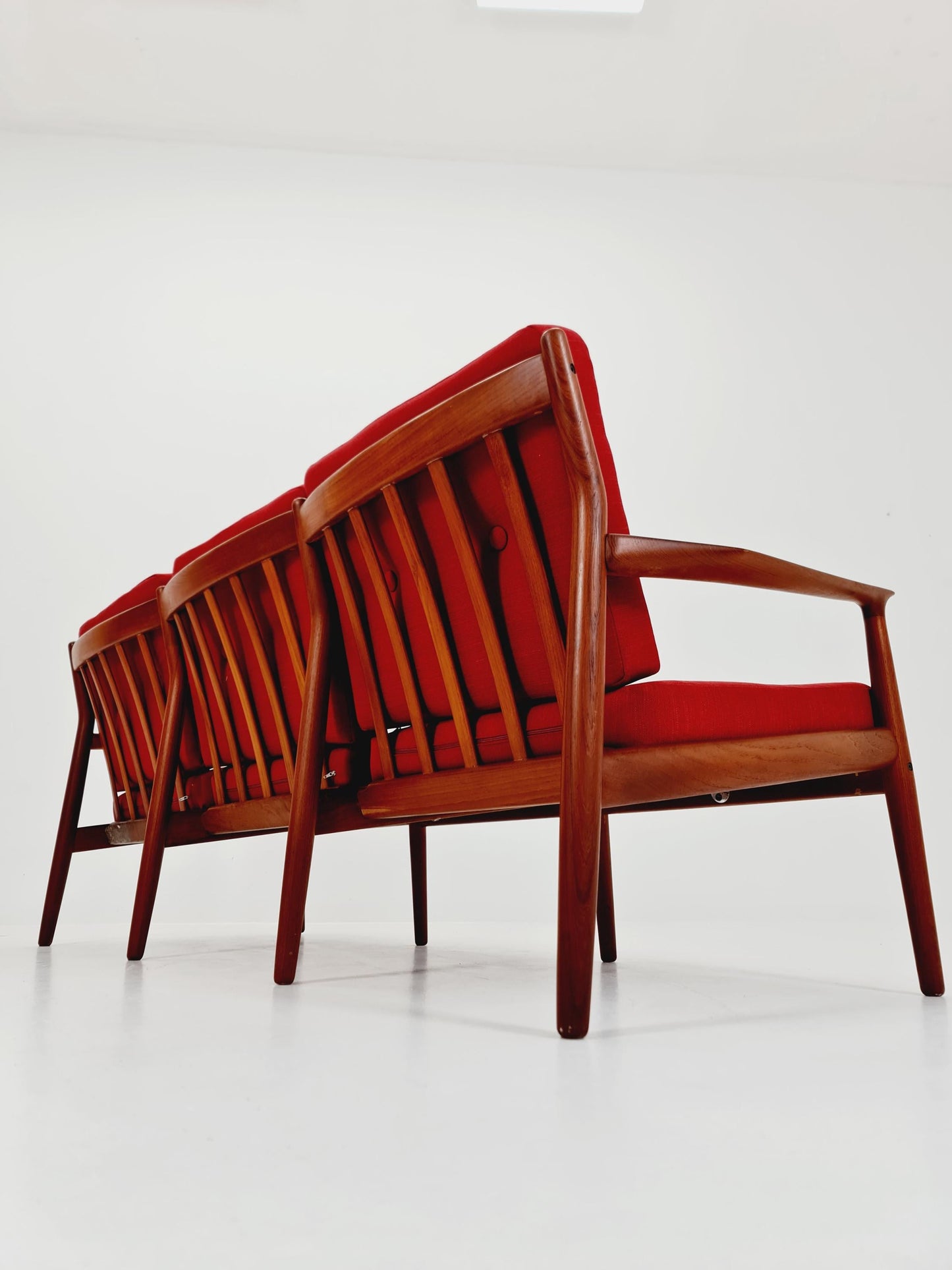 Mid-century Rare Danish teak lounge sofa 3 -Seater ,By Sven Erksen For Glostrup 1970s