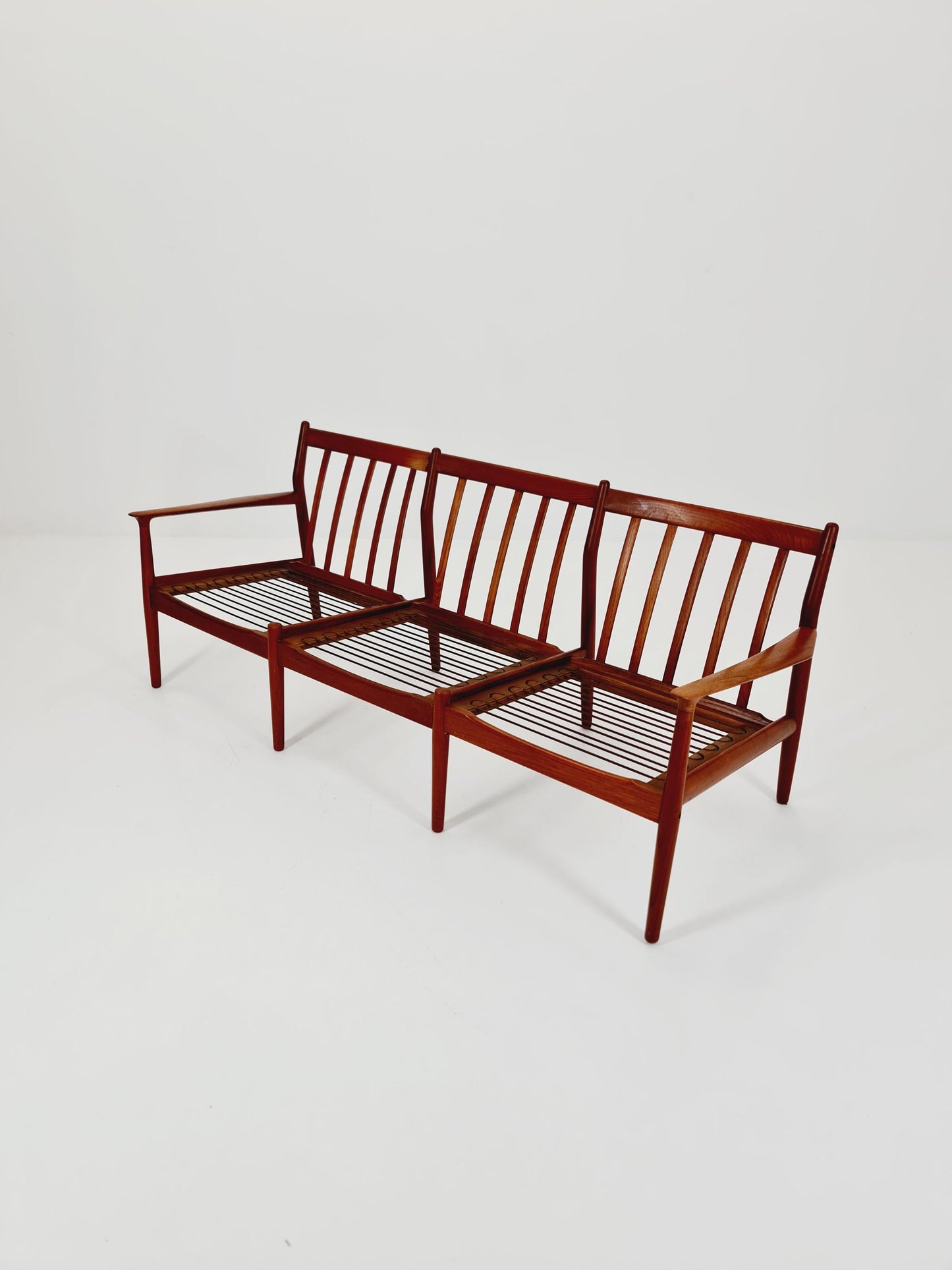 Mid-century Rare Danish teak lounge sofa 3 -Seater ,By Sven Erksen For Glostrup 1970s