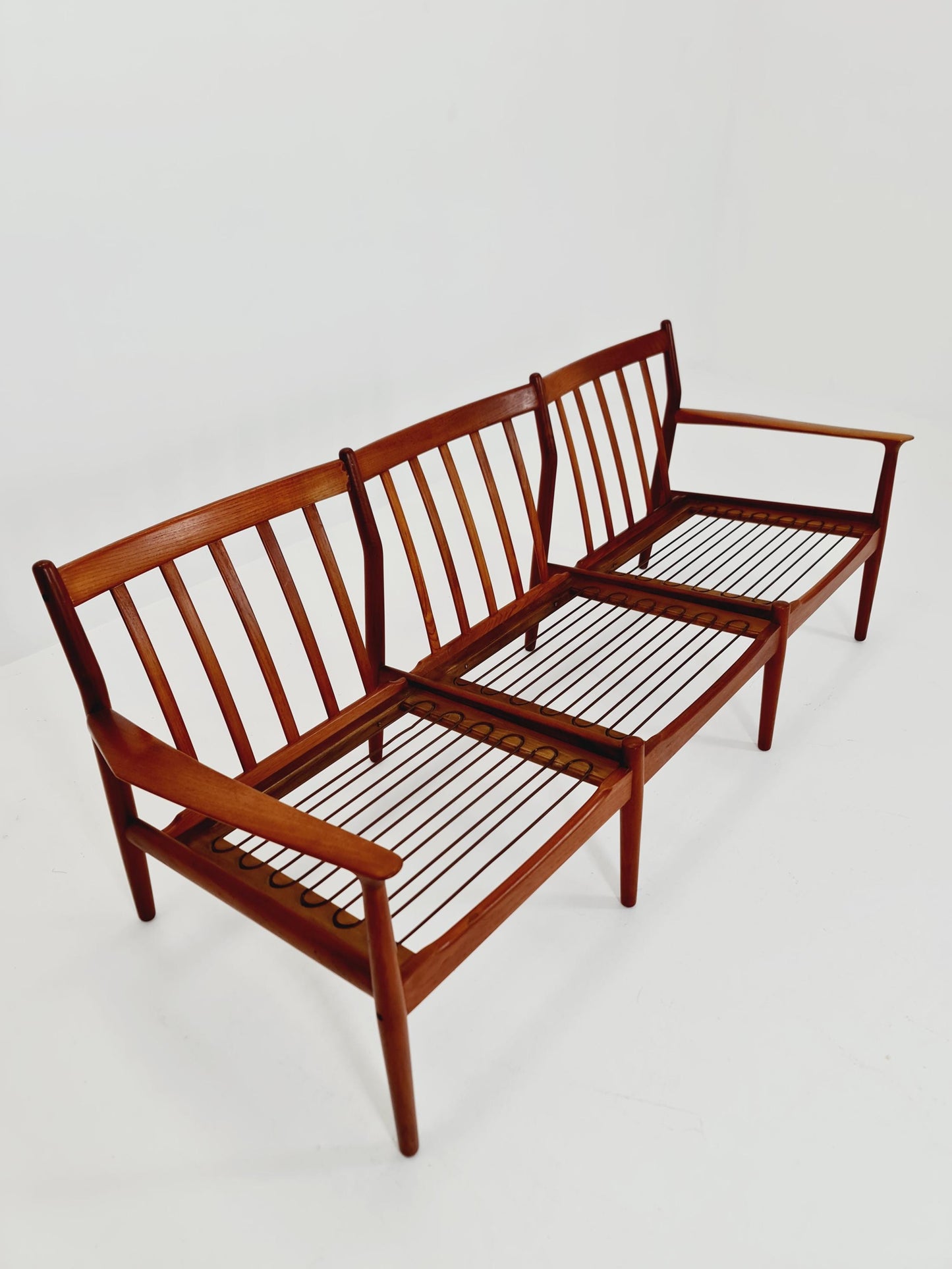 Mid-century Rare Danish teak lounge sofa 3 -Seater ,By Sven Erksen For Glostrup 1970s