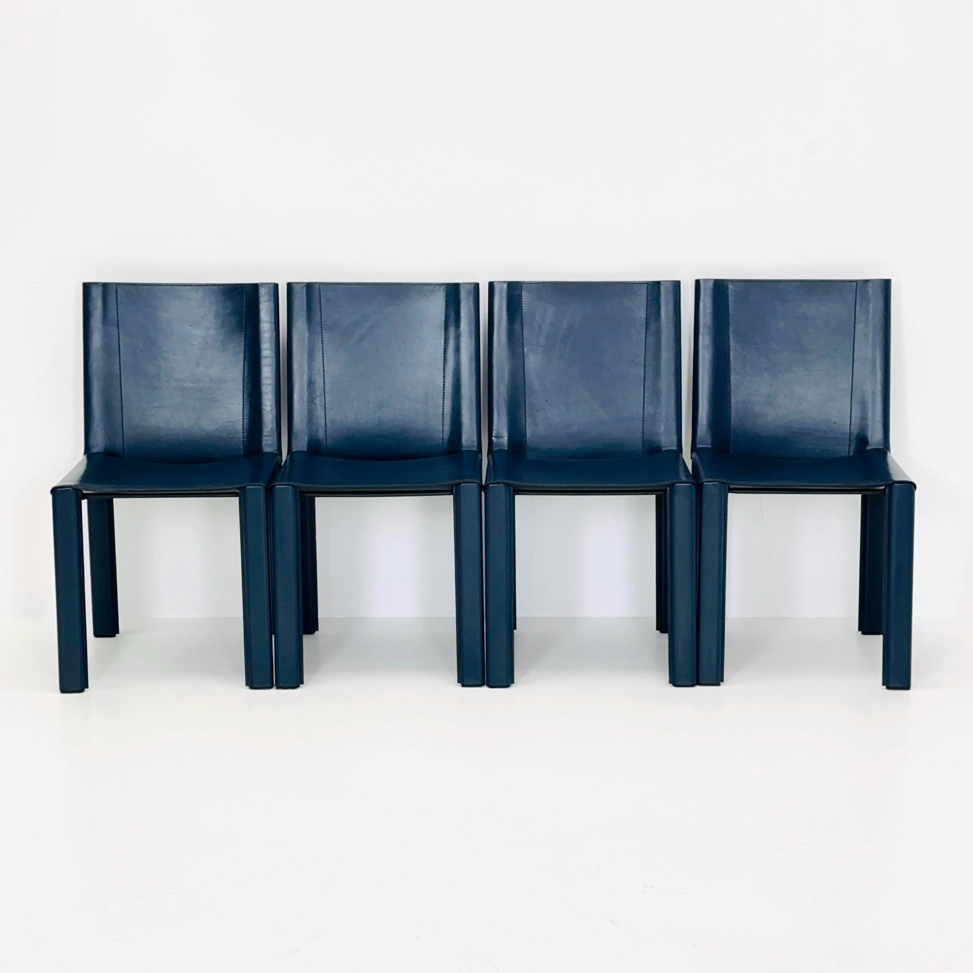 Set of 4 Mid-Century Coral Dining Chairs by Carlo Bartoli for Matteo Grassi Italy 1980s