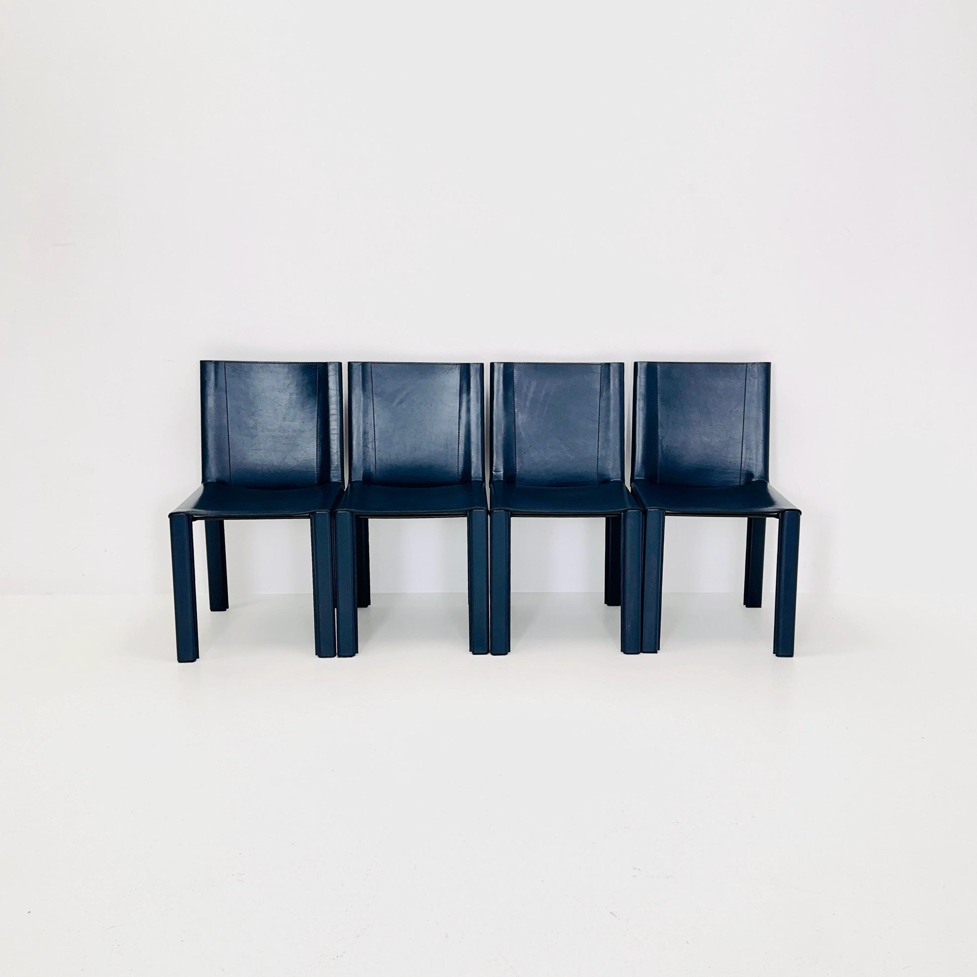 Set of 4 Mid-Century Coral Dining Chairs by Carlo Bartoli for Matteo Grassi Italy 1980s