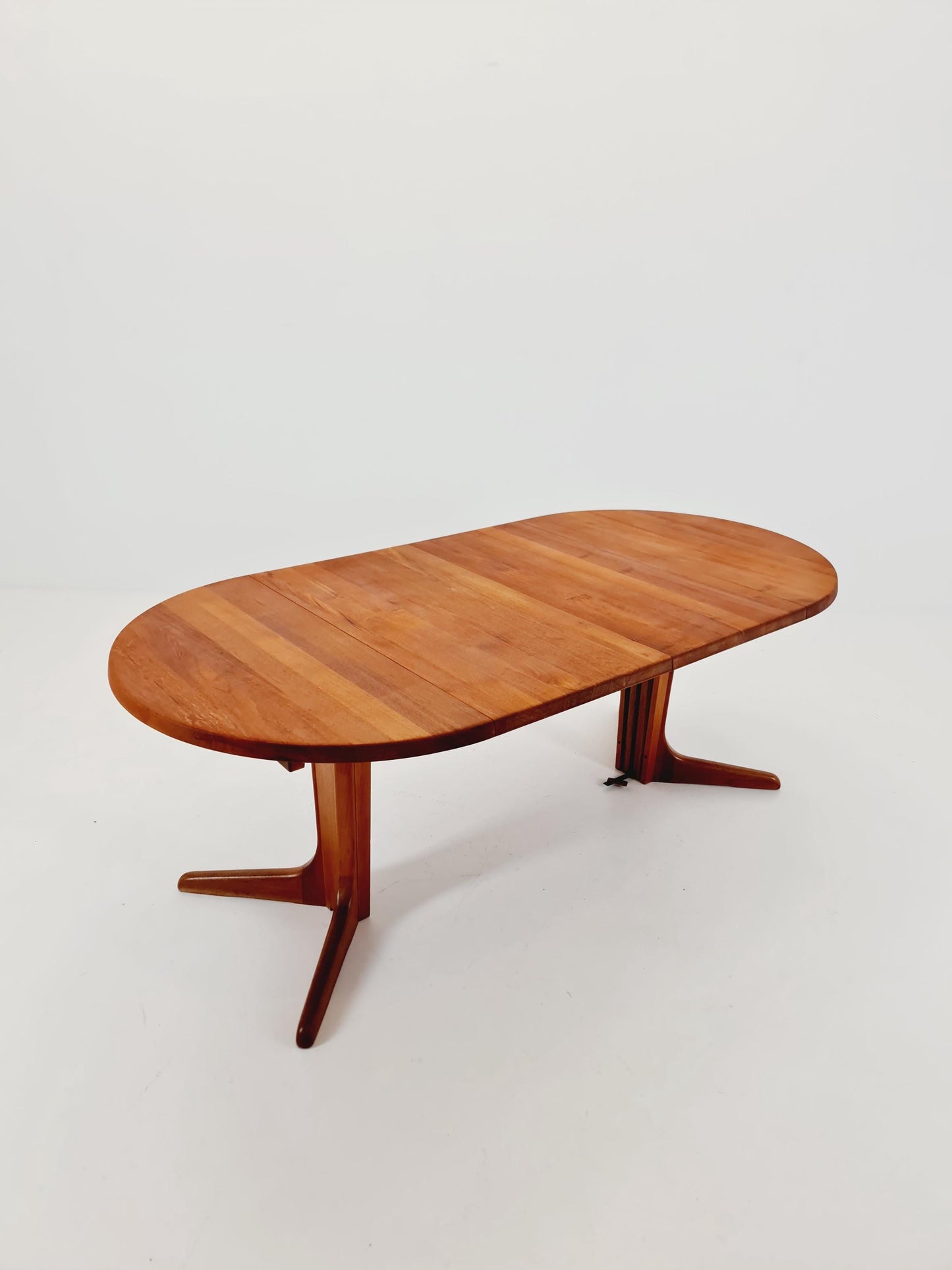 Mid century extendable Danish Modern Solid Teak dining table , 1960s