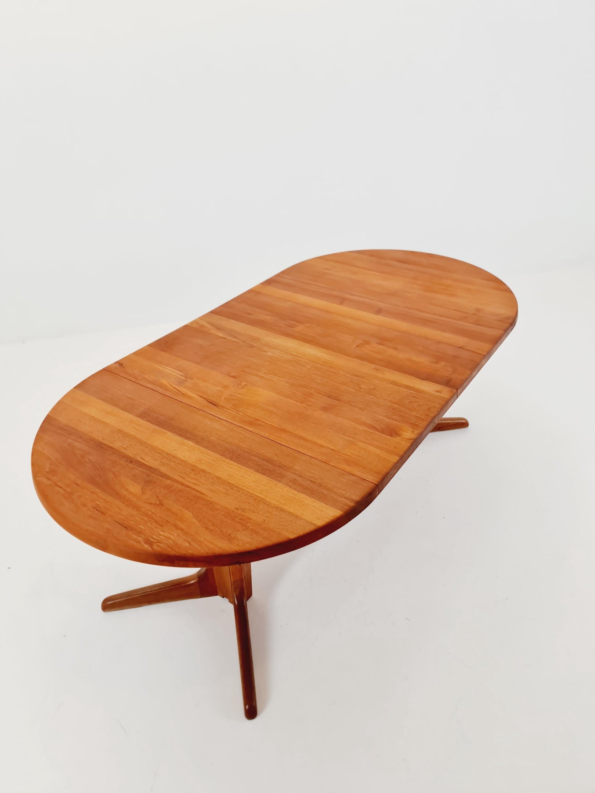 Mid century extendable Danish Modern Solid Teak dining table , 1960s
