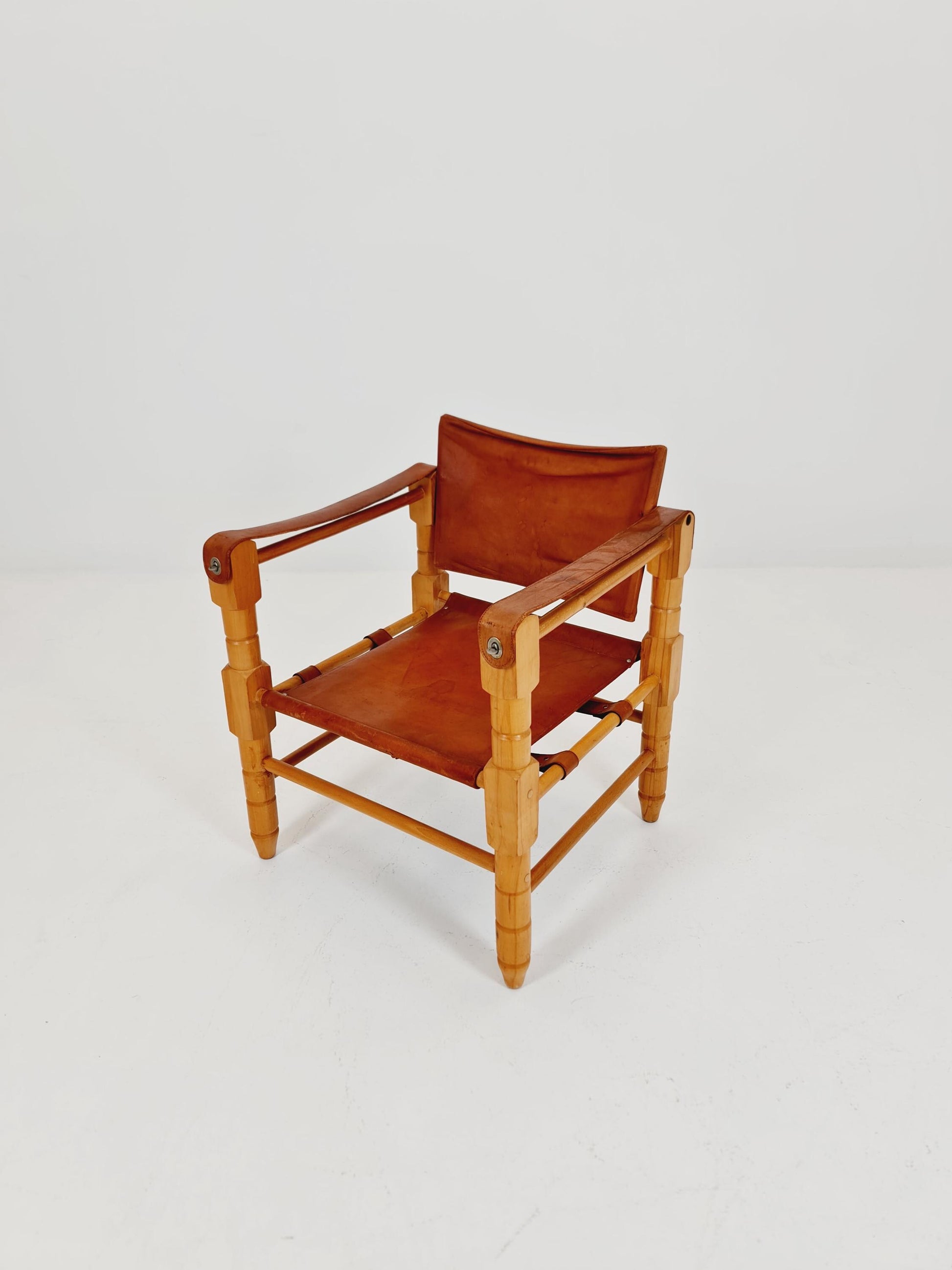 Mid-century vintage Safari Leather chair, 1960s