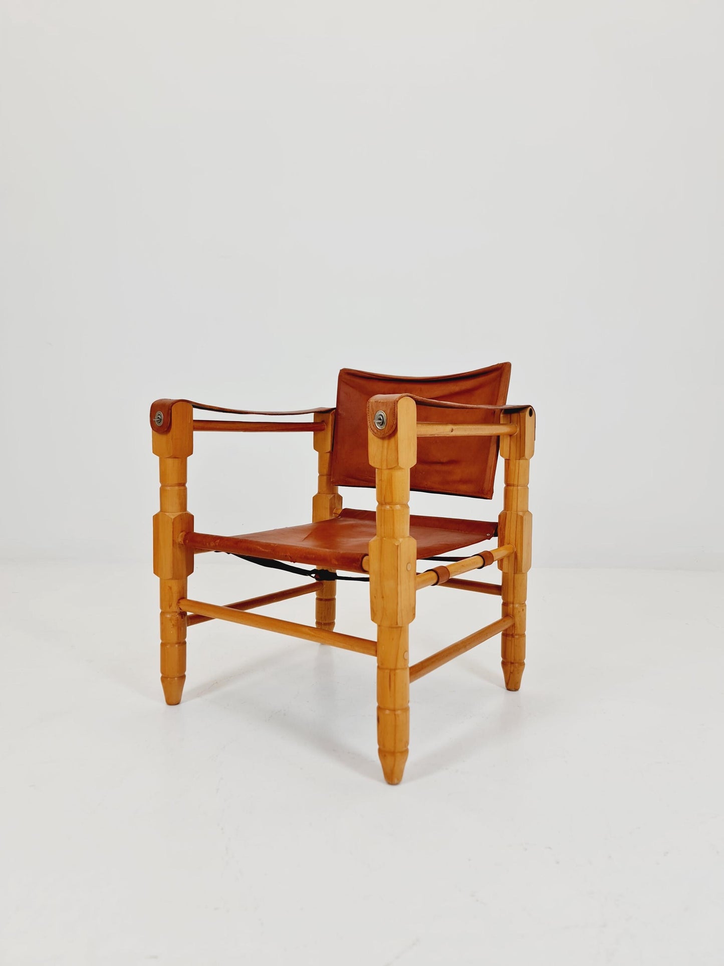 Mid-century vintage Safari Leather chair, 1960s