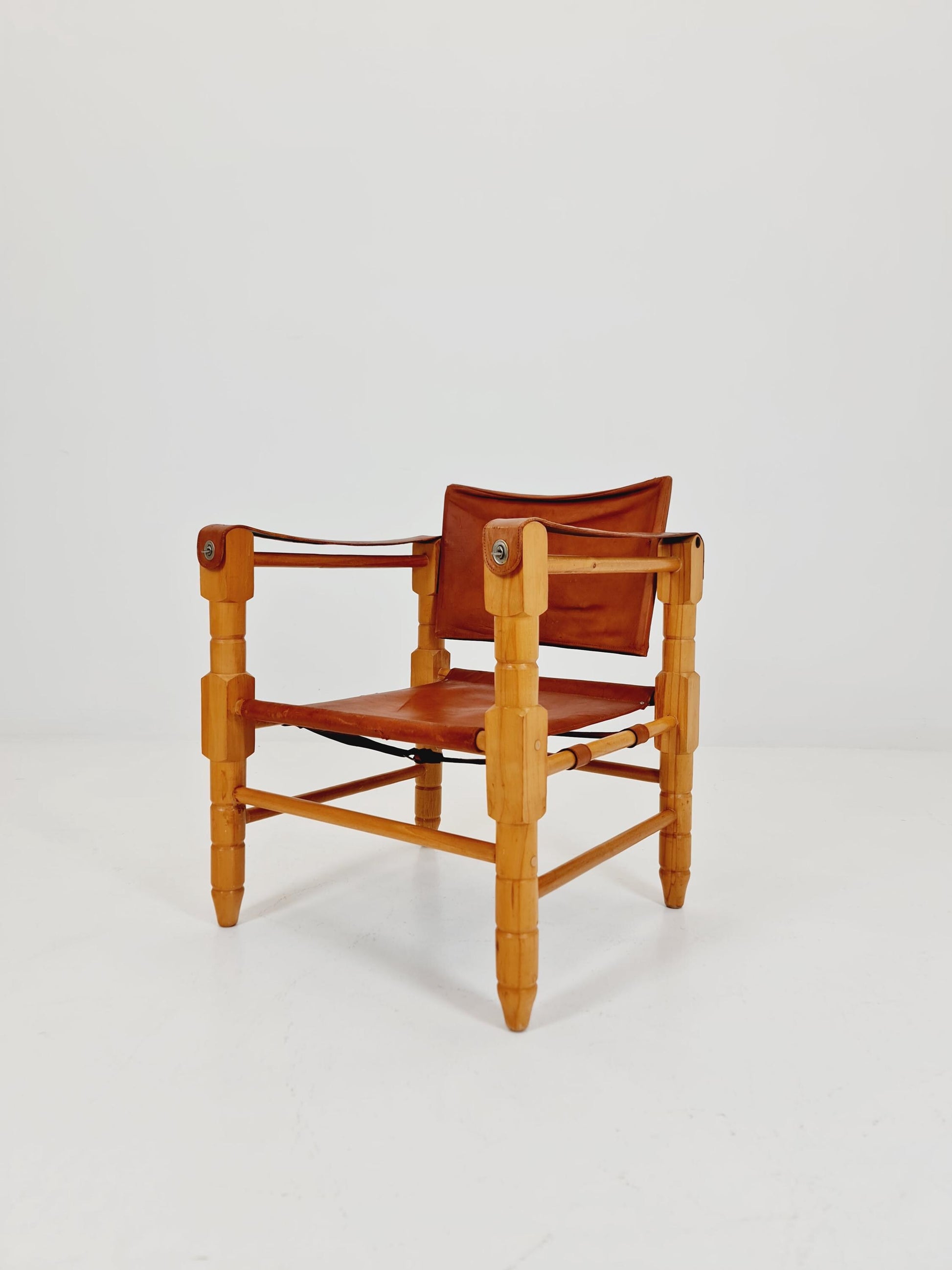 Mid-century vintage Safari Leather chair, 1960s