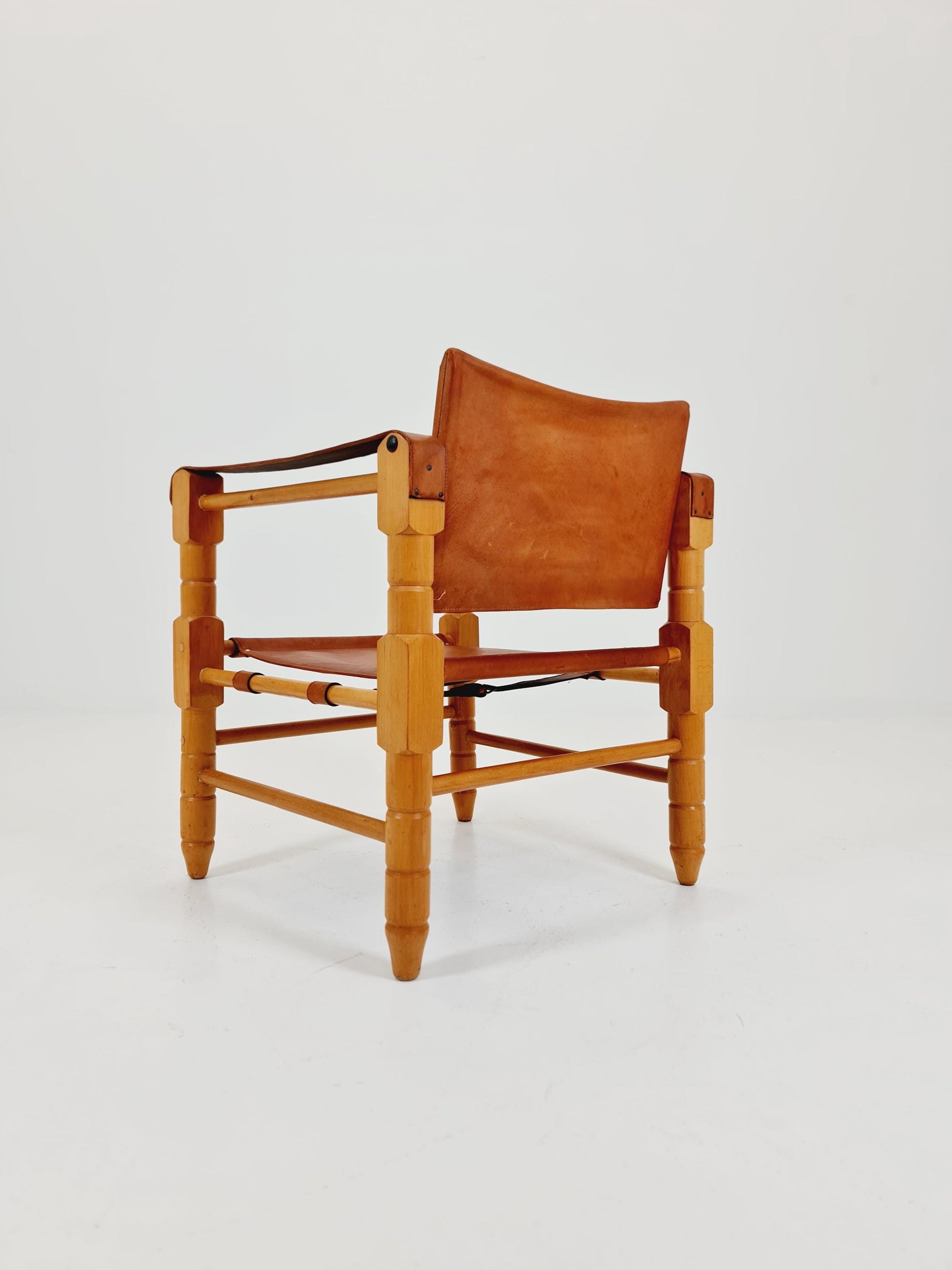 Mid-century vintage Safari Leather chair, 1960s
