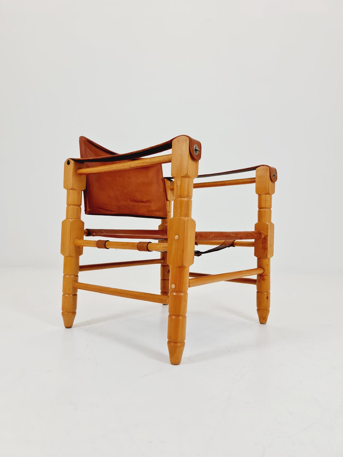 Mid-century vintage Safari Leather chair, 1960s