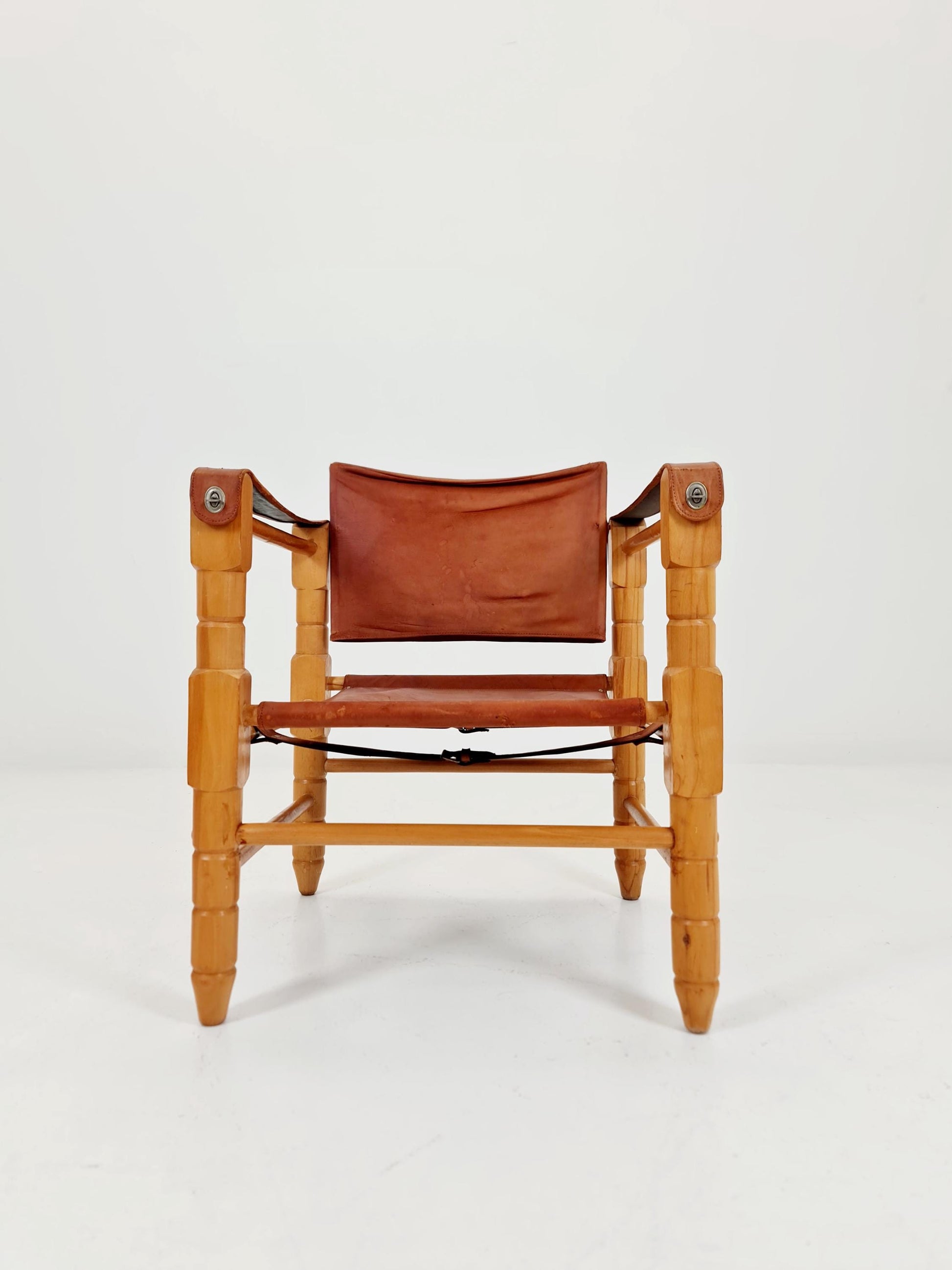 Mid-century vintage Safari Leather chair, 1960s
