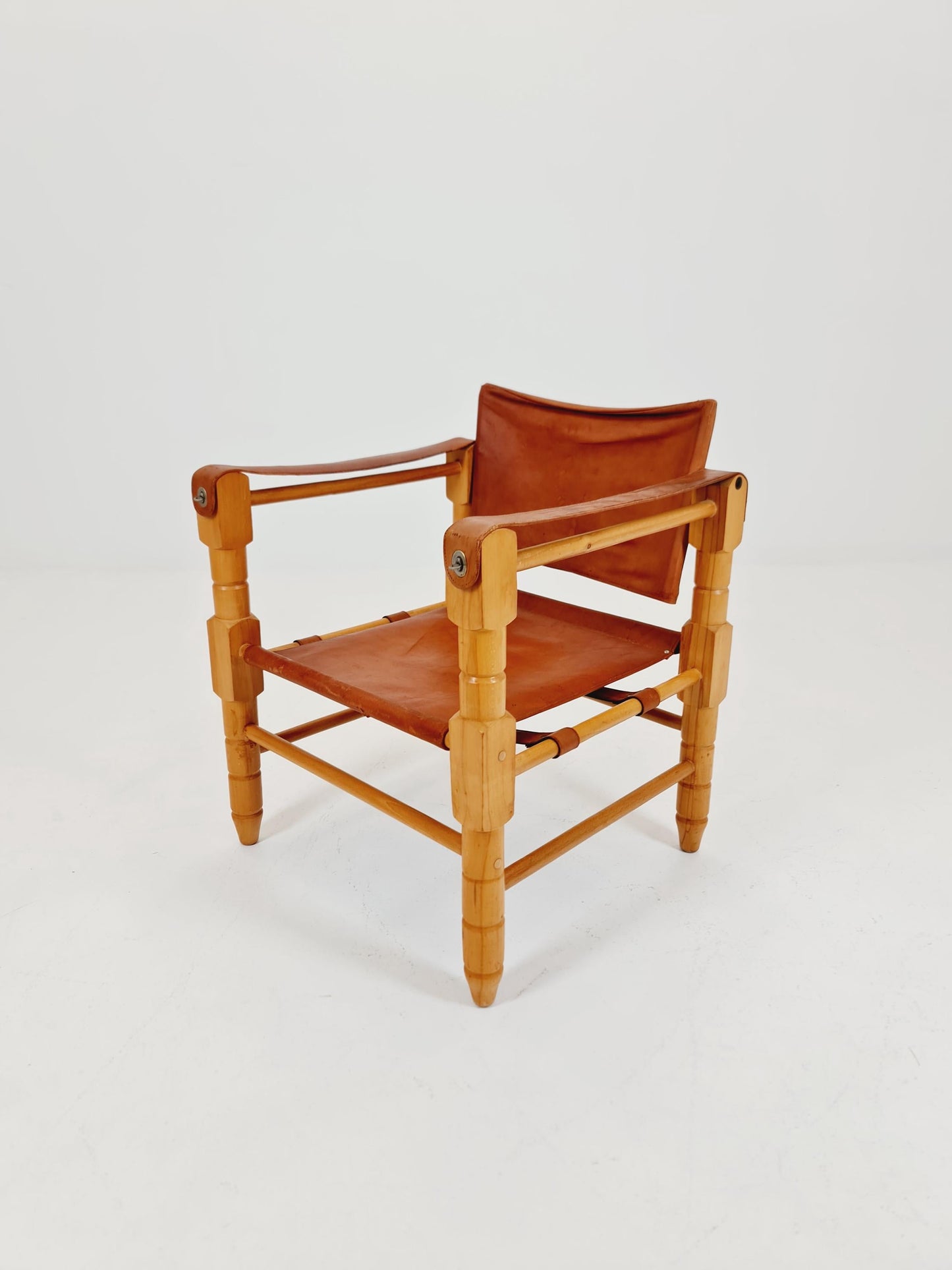 Mid-century vintage Safari Leather chair, 1960s