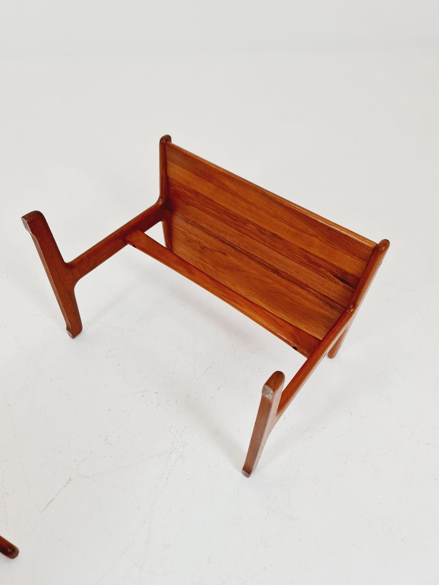 Midcentury Danish Solid teak Nesting Tables by Kai Kristiansen for skovamand & Andersen, 1960s