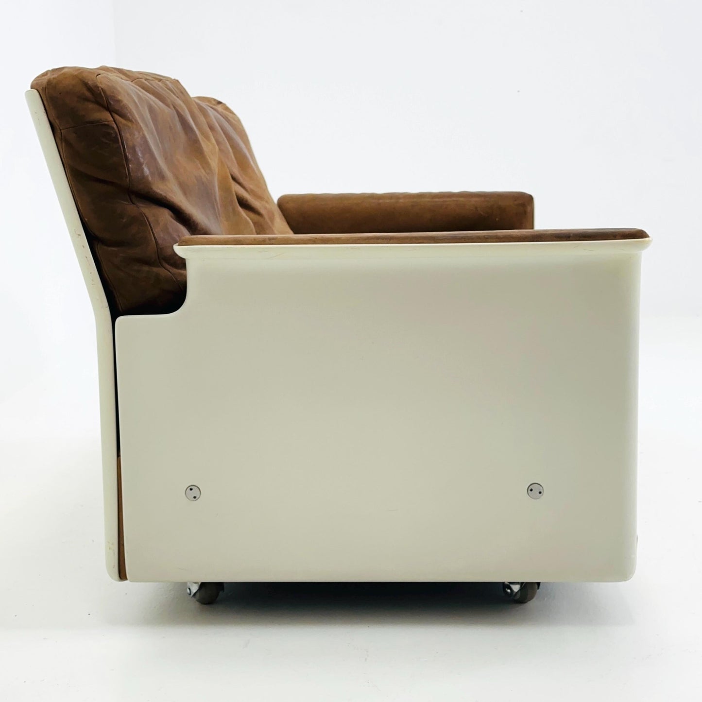 Mid century Ultra-Rare Space Age two seater sofa RZ62 by Dieter Rams for Vitsoe, 1960s Germany