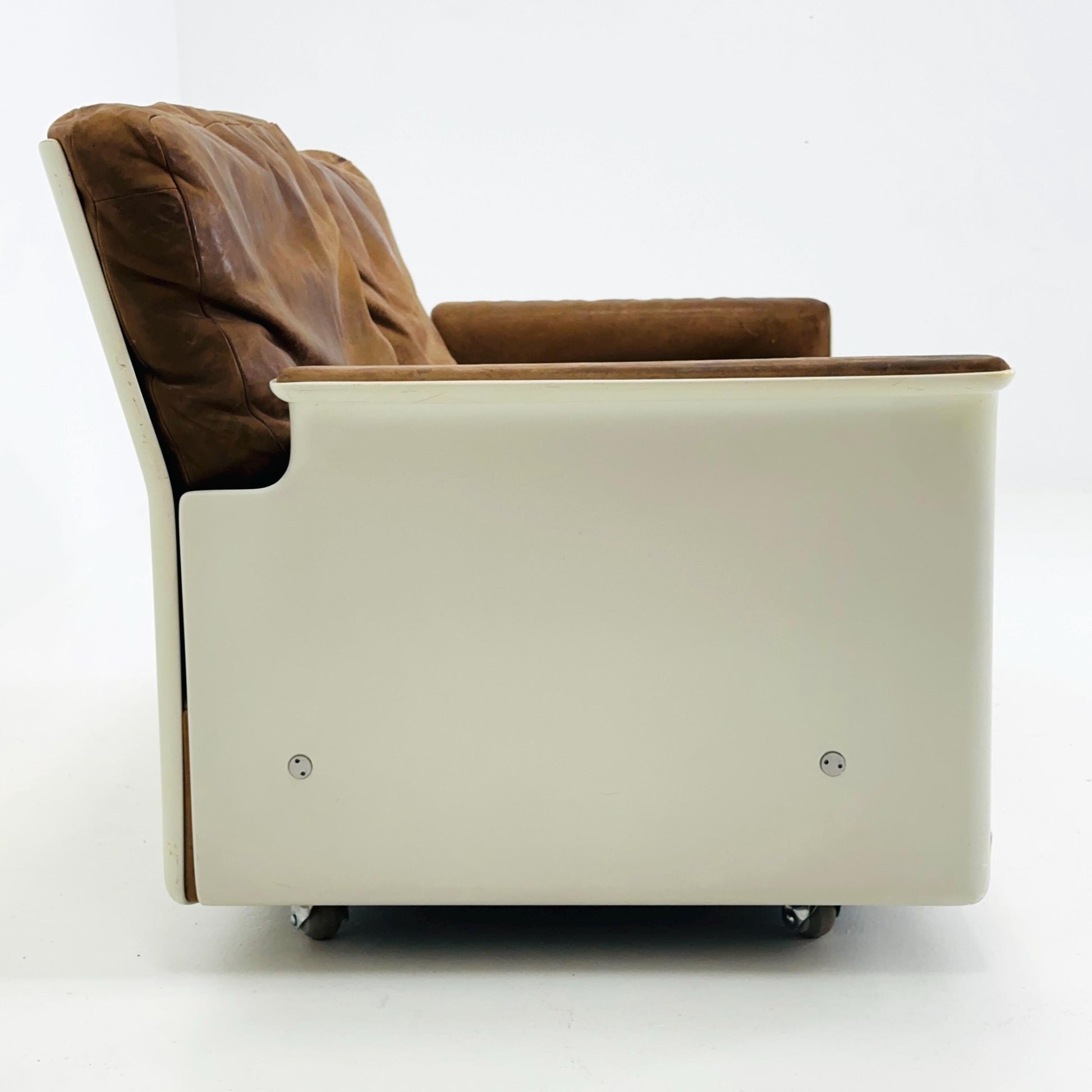 Mid century Ultra-Rare Space Age two seater sofa RZ62 by Dieter Rams for Vitsoe, 1960s Germany