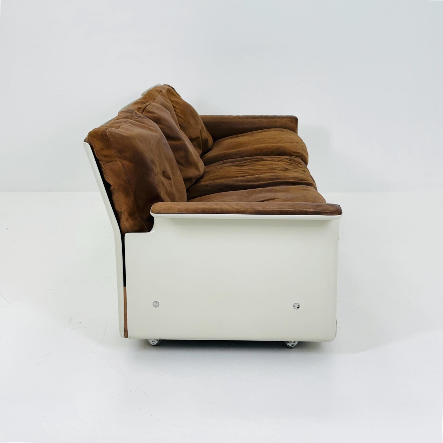 Mid century Ultra-Rare Space Age three seater sofa RZ62 by Dieter Rams for Vitsoe, 1960s Germany