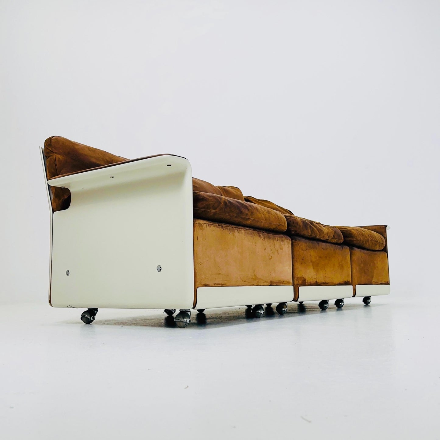 Mid century Ultra-Rare Space Age three seater sofa RZ62 by Dieter Rams for Vitsoe, 1960s Germany