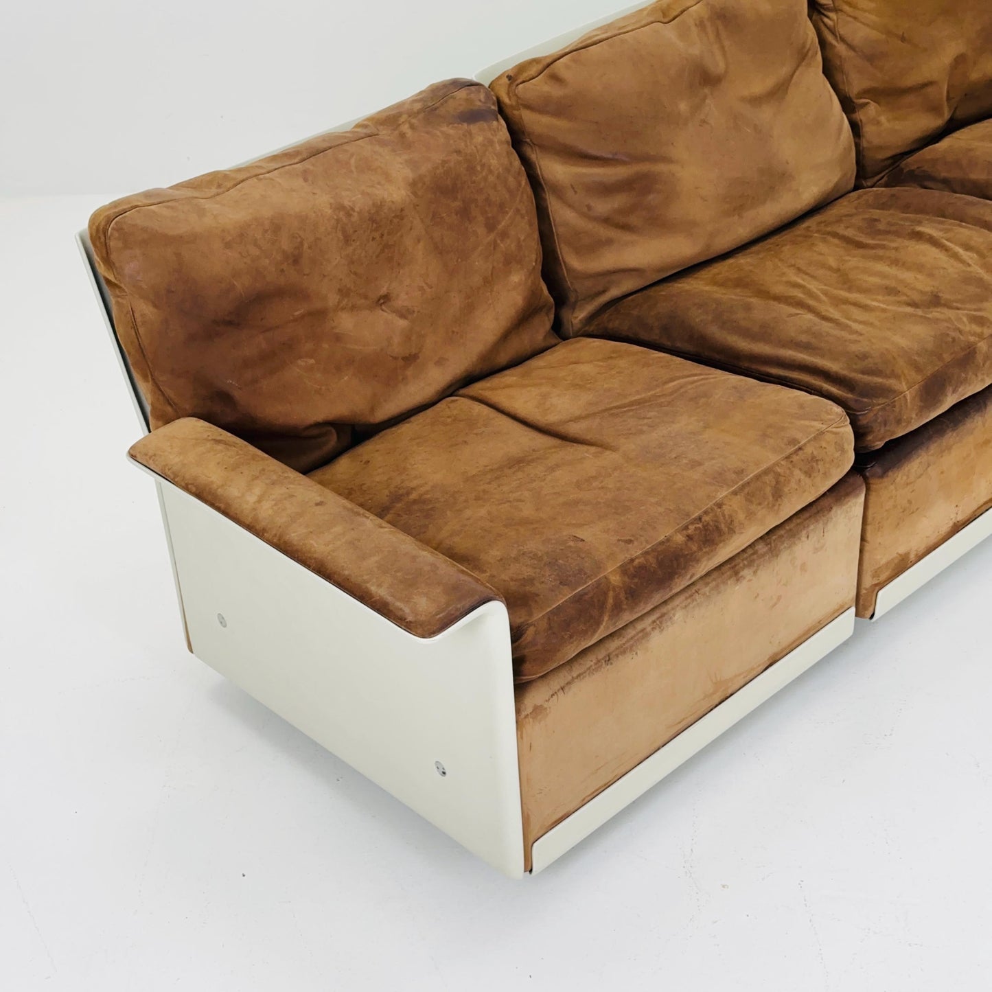 Mid century Ultra-Rare Space Age three seater sofa RZ62 by Dieter Rams for Vitsoe, 1960s Germany