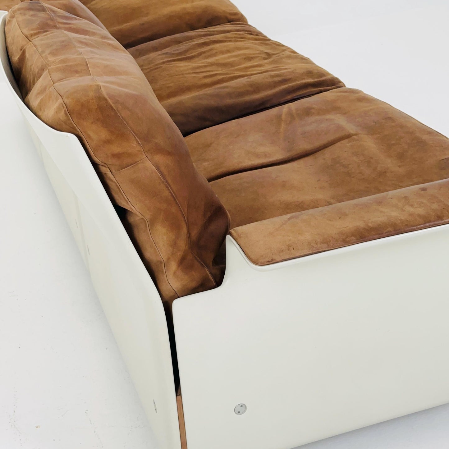Mid century Ultra-Rare Space Age three seater sofa RZ62 by Dieter Rams for Vitsoe, 1960s Germany