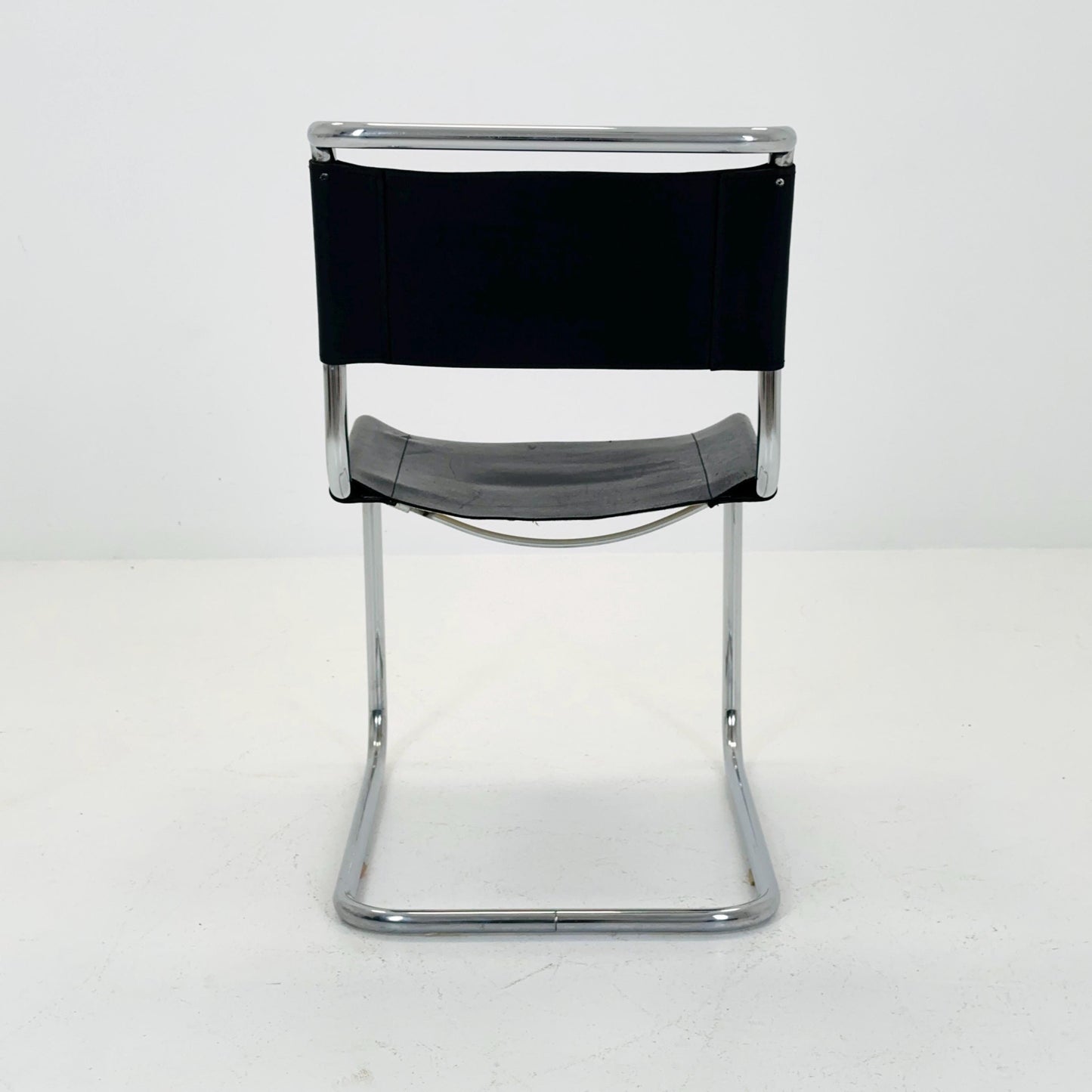 1 OF 6 Mid-Century Vintage S33 black ChairS by Mart Stam & Marcel Breuer from Thonet 1980s