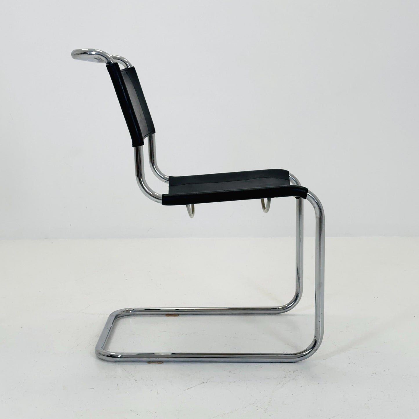 1 OF 6 Mid-Century Vintage S33 black ChairS by Mart Stam & Marcel Breuer from Thonet 1980s