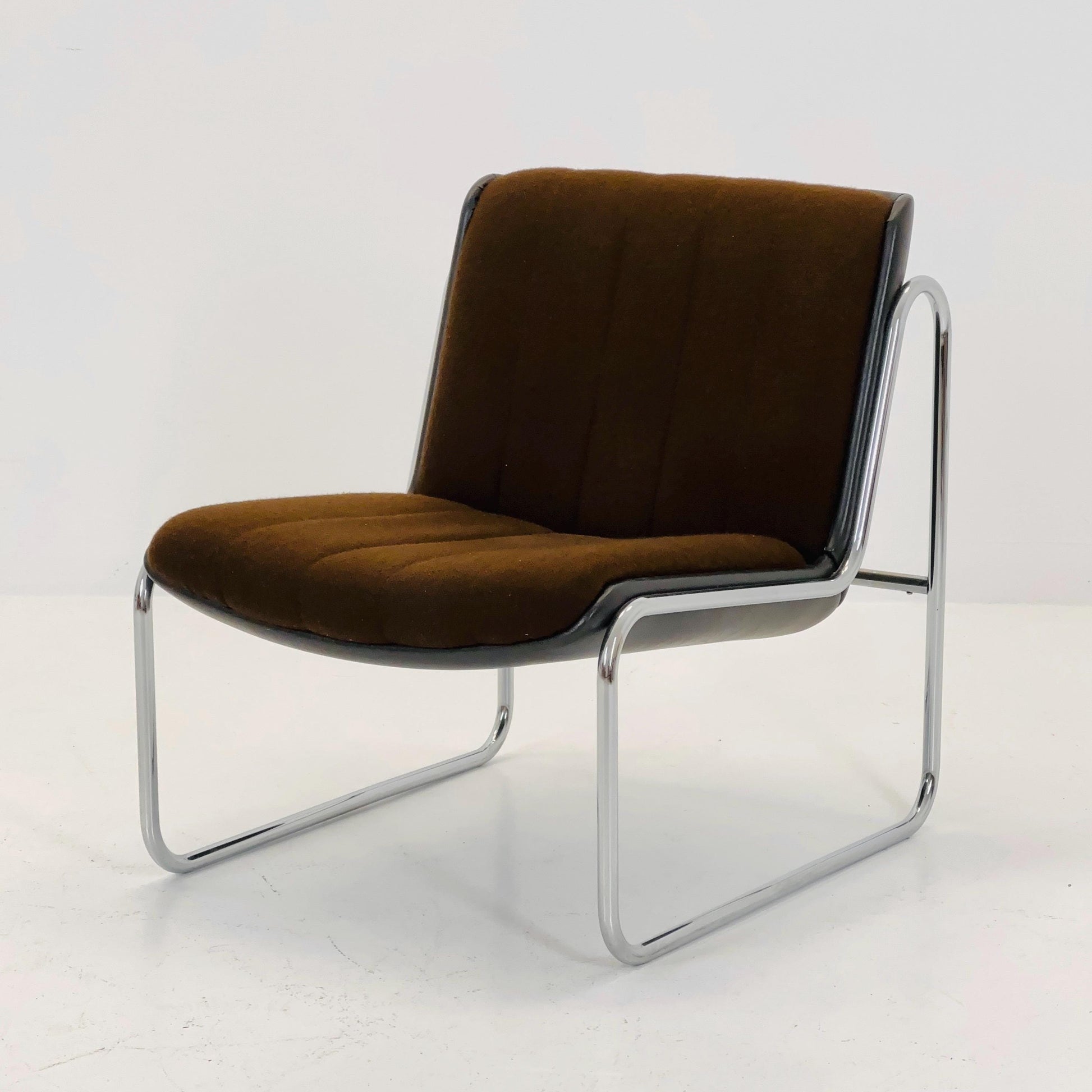 Set of 4 Iconic Mid-Century Modern “Sling” Lounge Chairs by Peter Hoyte for Habitat, Italy 1980s