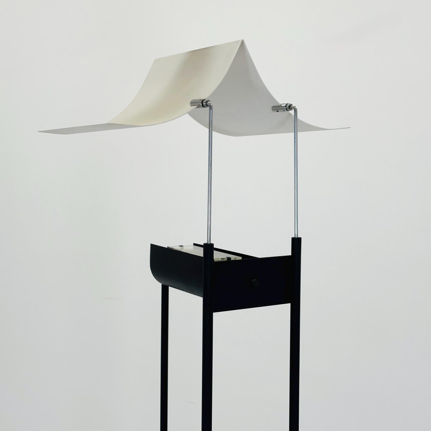 Mid-Century Large Fenix Halogen Floor Lamp by Jorge A. Garcia Garay, “Bird in Flight” | Spain 1980s