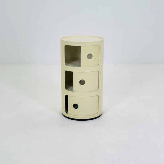 Mid century Anna Castelli Ferrieri Roll Container for Kartell, Model 4965-6-7 – 3-Tier Storage Unit Italy 1970s