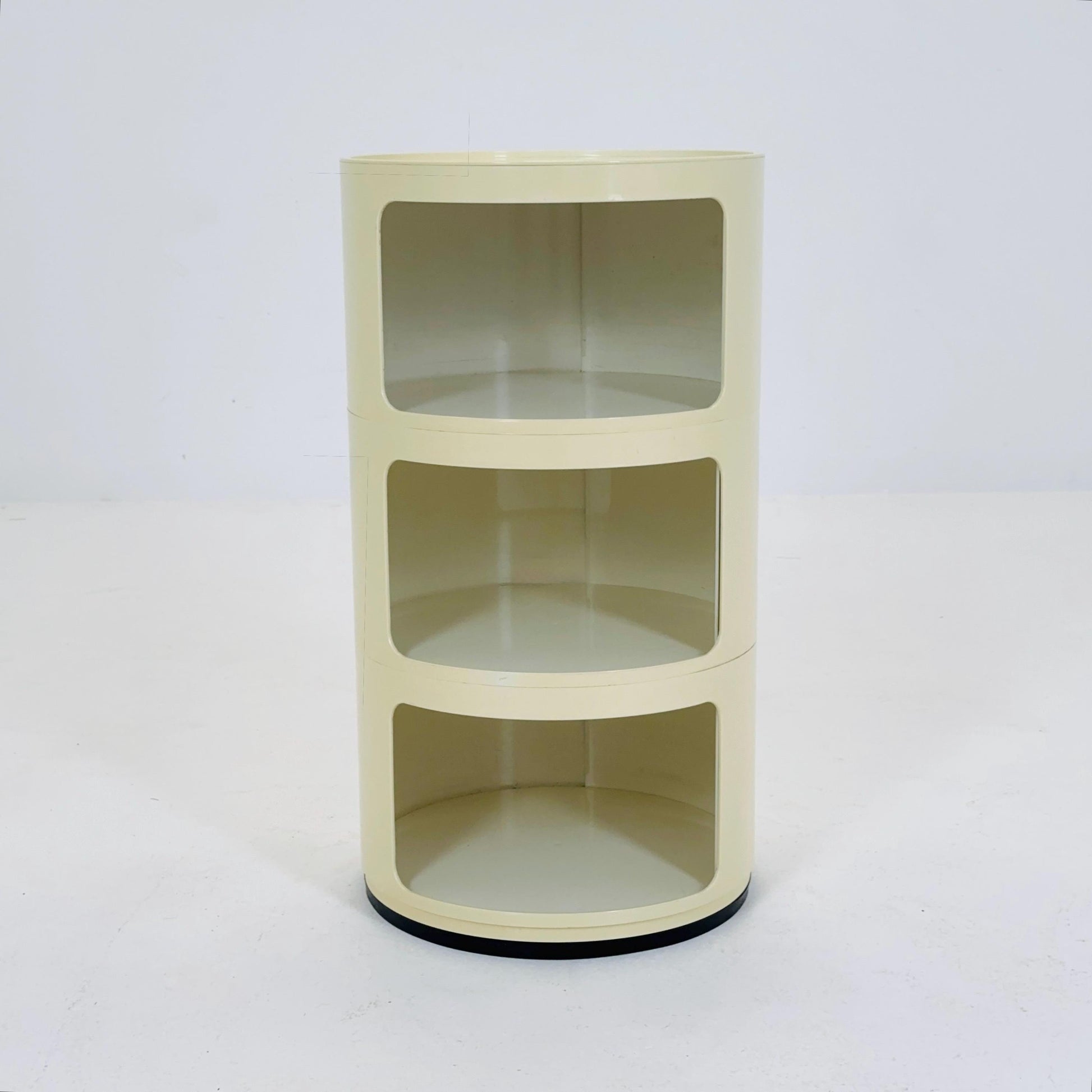 Mid century Anna Castelli Ferrieri Roll Container for Kartell, Model 4965-6-7 – 3-Tier Storage Unit Italy 1970s