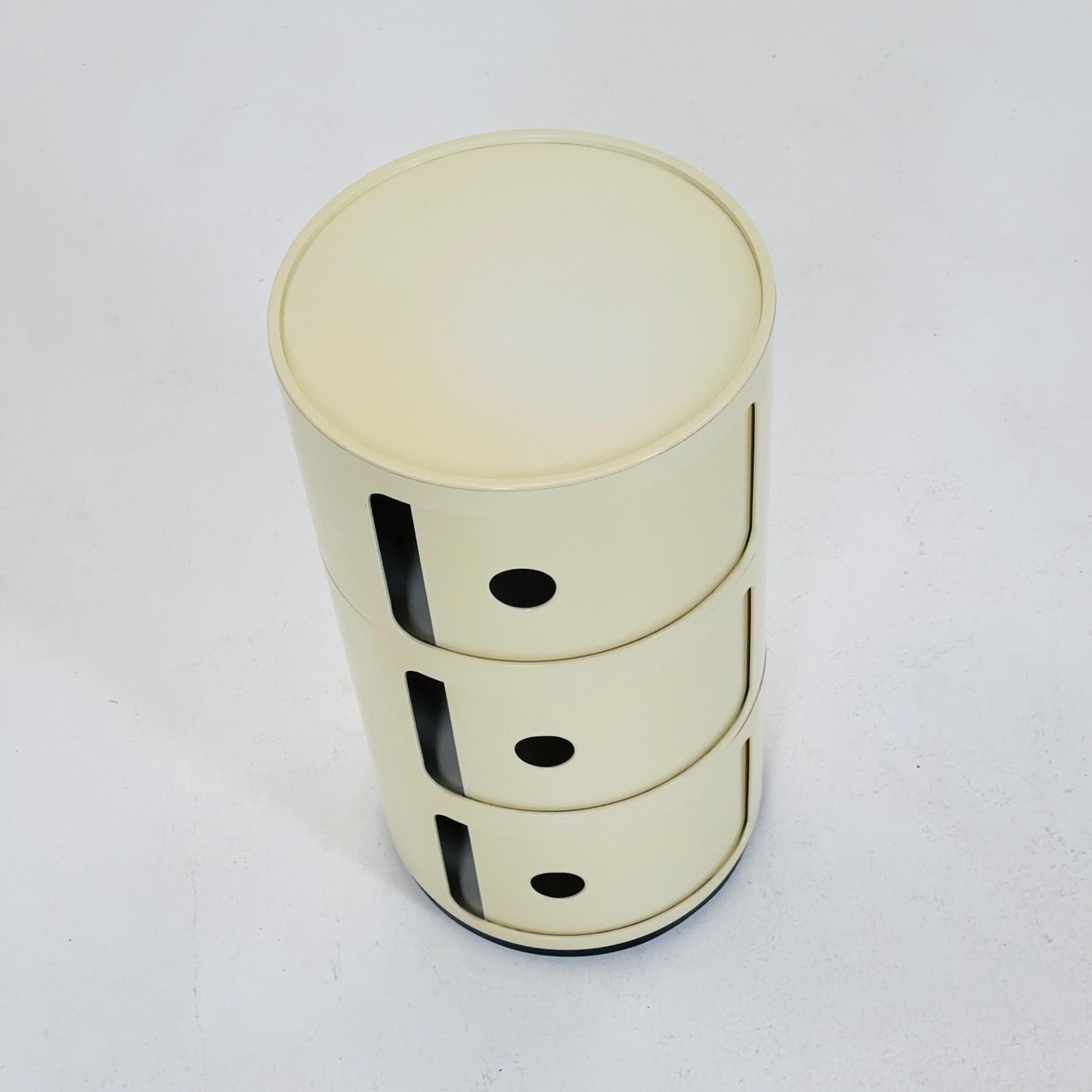 Mid century Anna Castelli Ferrieri Roll Container for Kartell, Model 4965-6-7 – 3-Tier Storage Unit Italy 1970s
