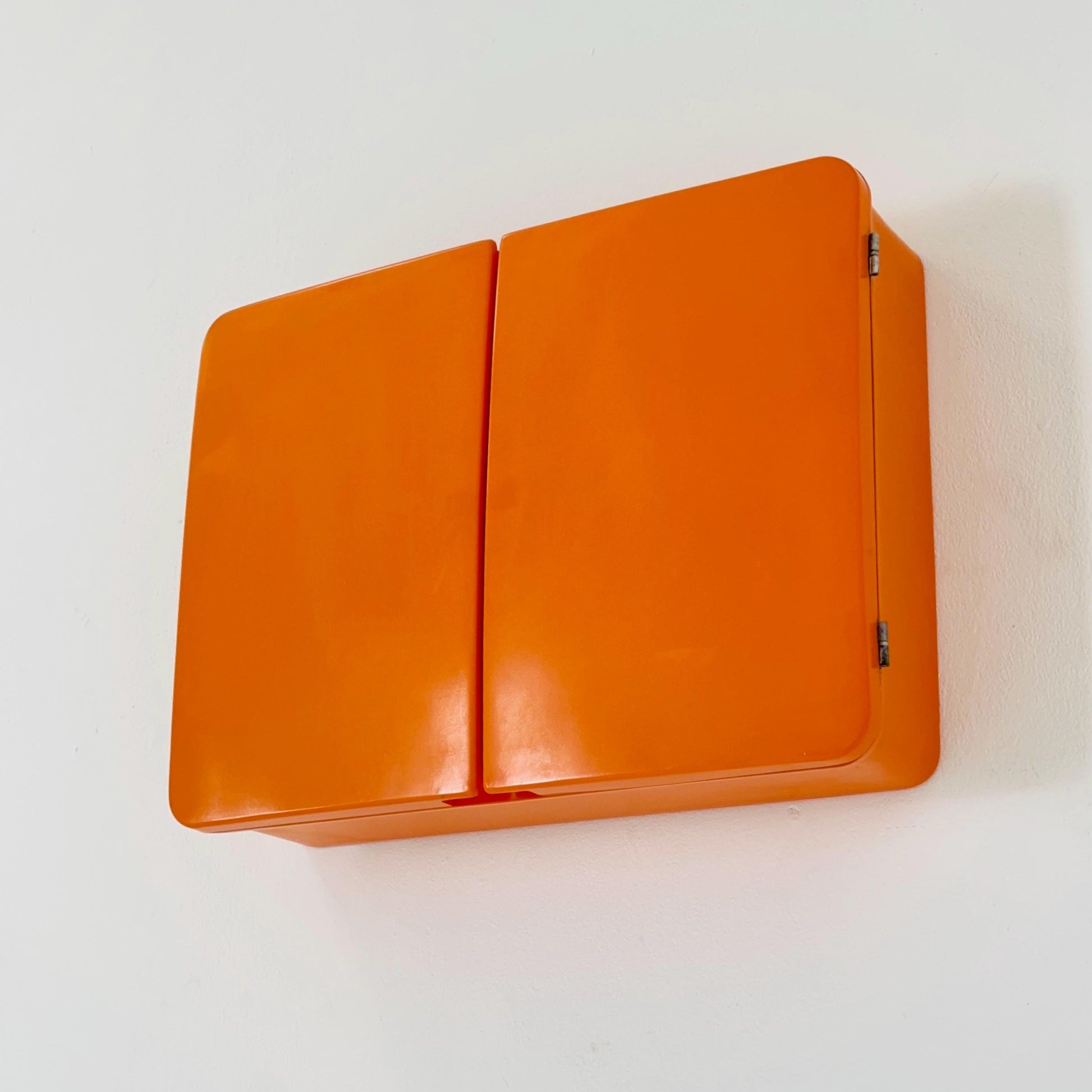 Spaceage Bathroom Cabinet by CM West Germany, 1970s – Orange German Mid-Century Pharmacy Cabinet