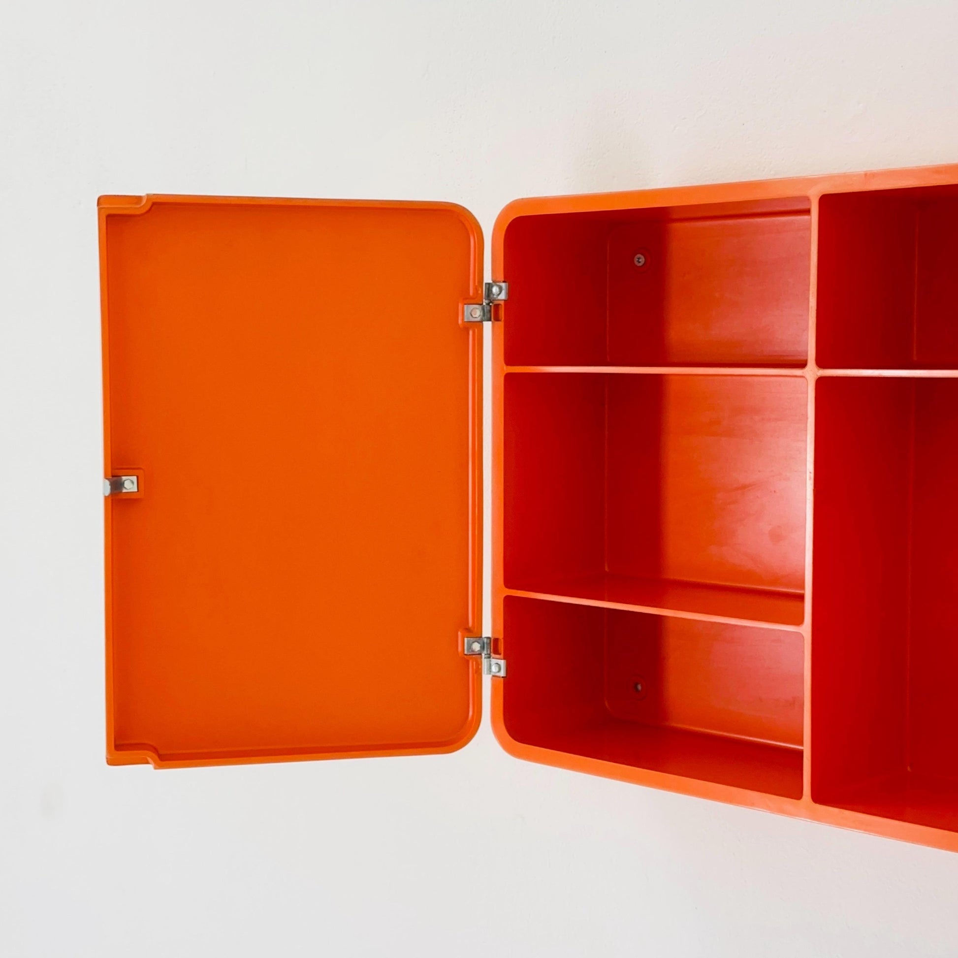 Spaceage Bathroom Cabinet by CM West Germany, 1970s – Orange German Mid-Century Pharmacy Cabinet