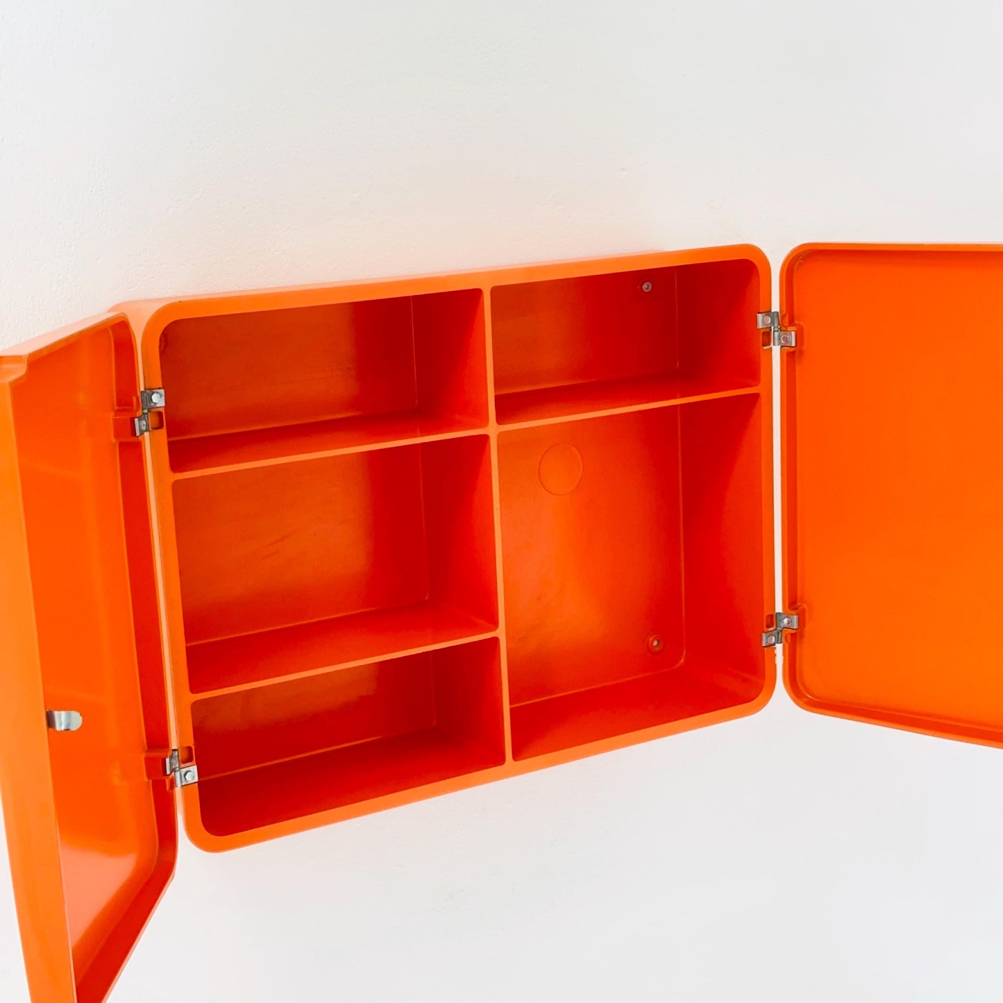 Spaceage Bathroom Cabinet by CM West Germany, 1970s – Orange German Mid-Century Pharmacy Cabinet