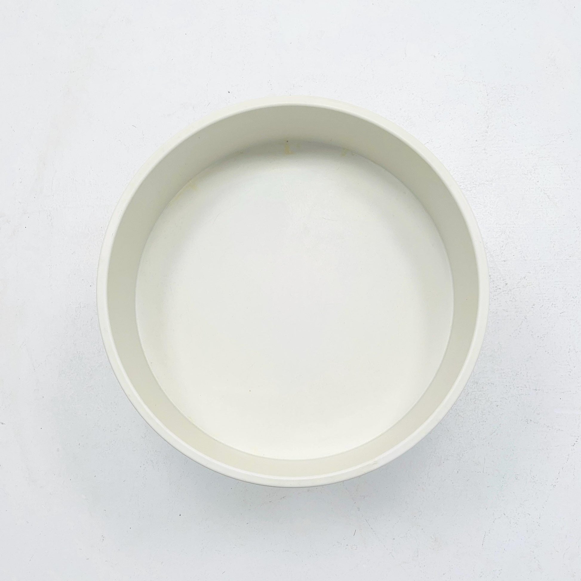 Space Age Luna Side Table 5124 by Opal Möbel, Germany 1970s – Vintage White Rolling Table, Mid-Century Modern