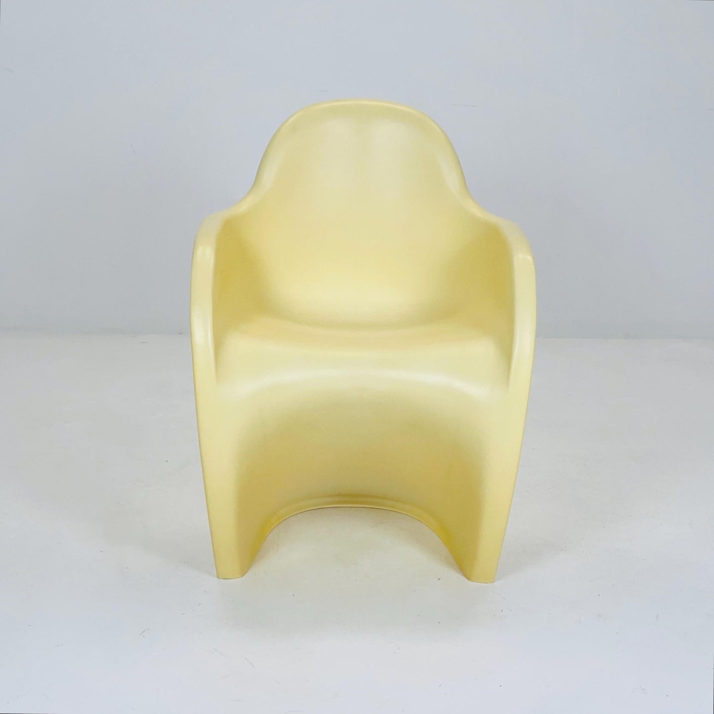 Space Age Panton Armchair Model 9093 by Pioneer – Rare Limited Edition 2000s, Beige ABS, Iconic Design