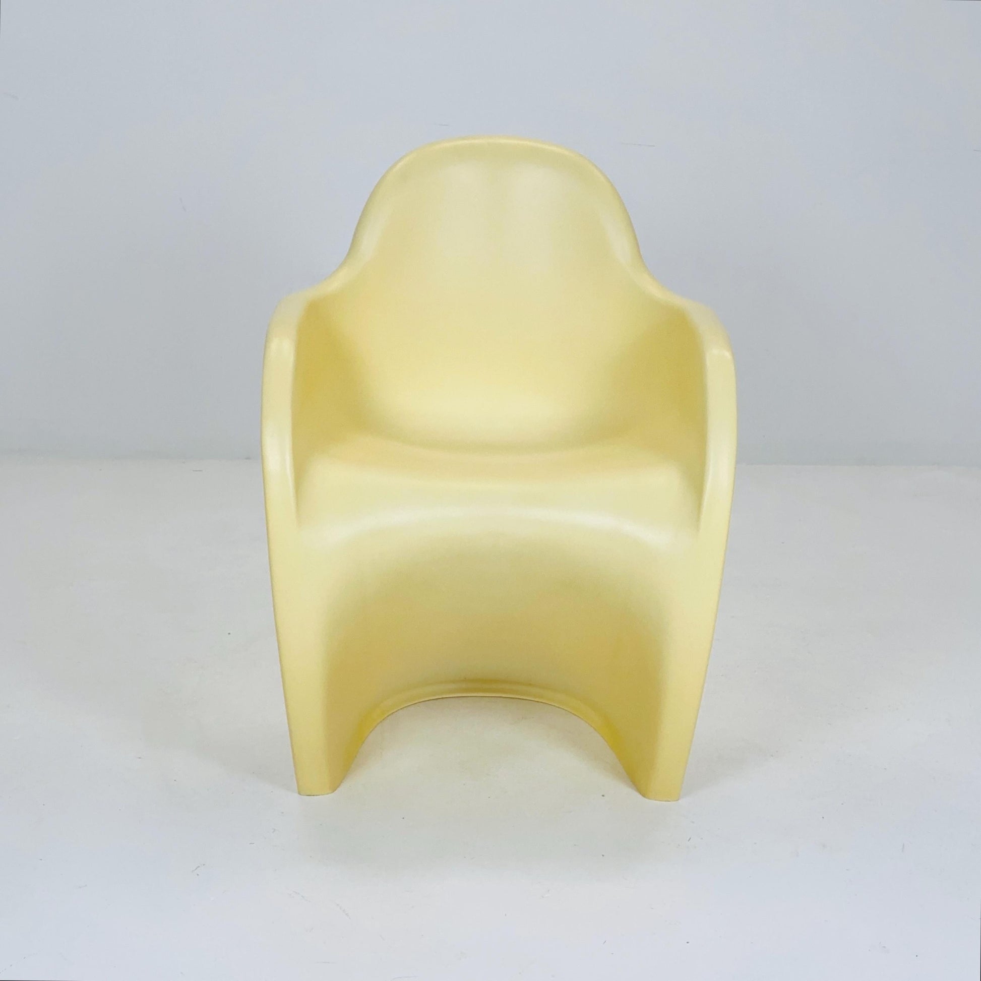 Space Age Panton Armchair Model 9093 by Pioneer – Rare Limited Edition 2000s, Beige ABS, Iconic Design