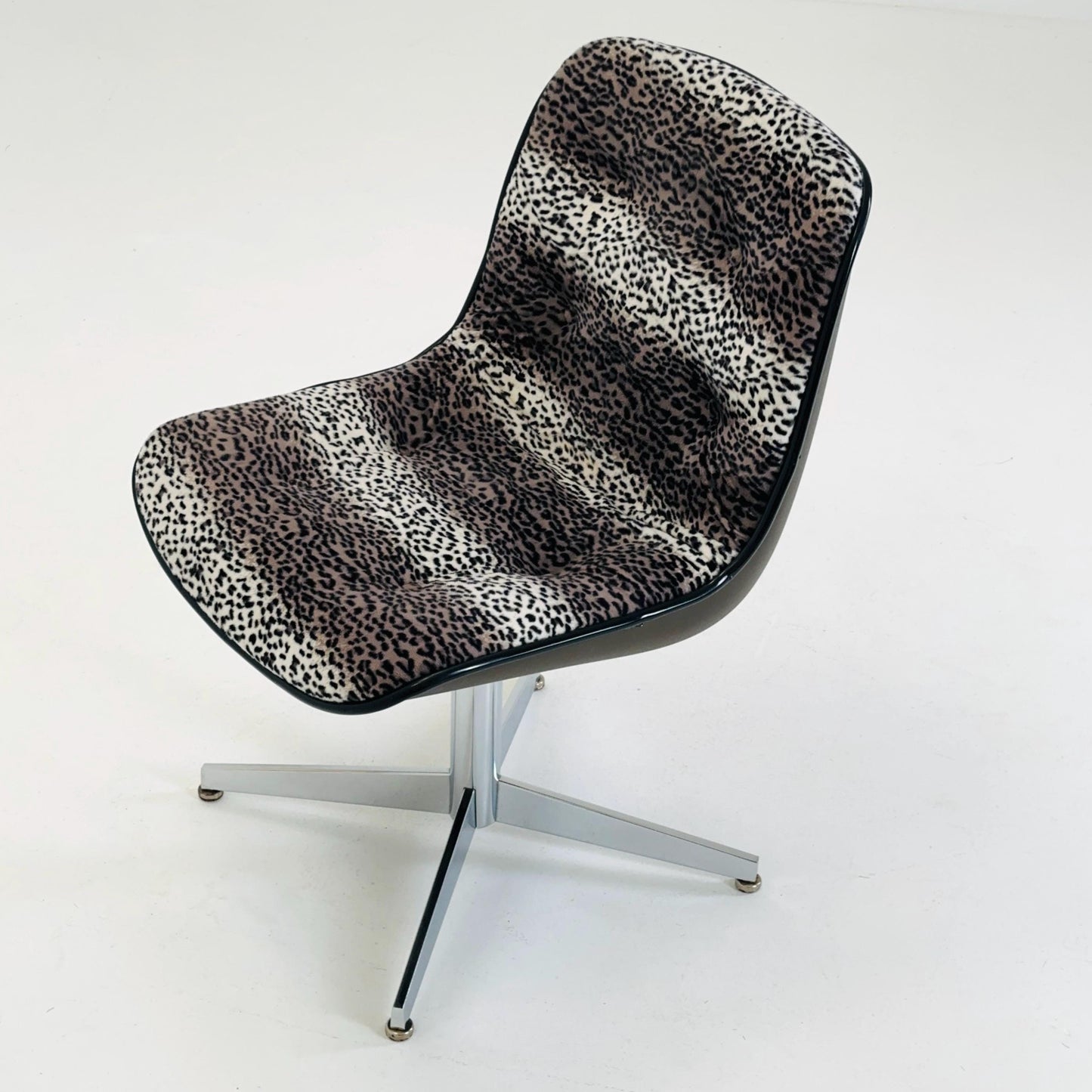 Mid-Century Space Age Leopard Lounge Chair, Germany 1980s