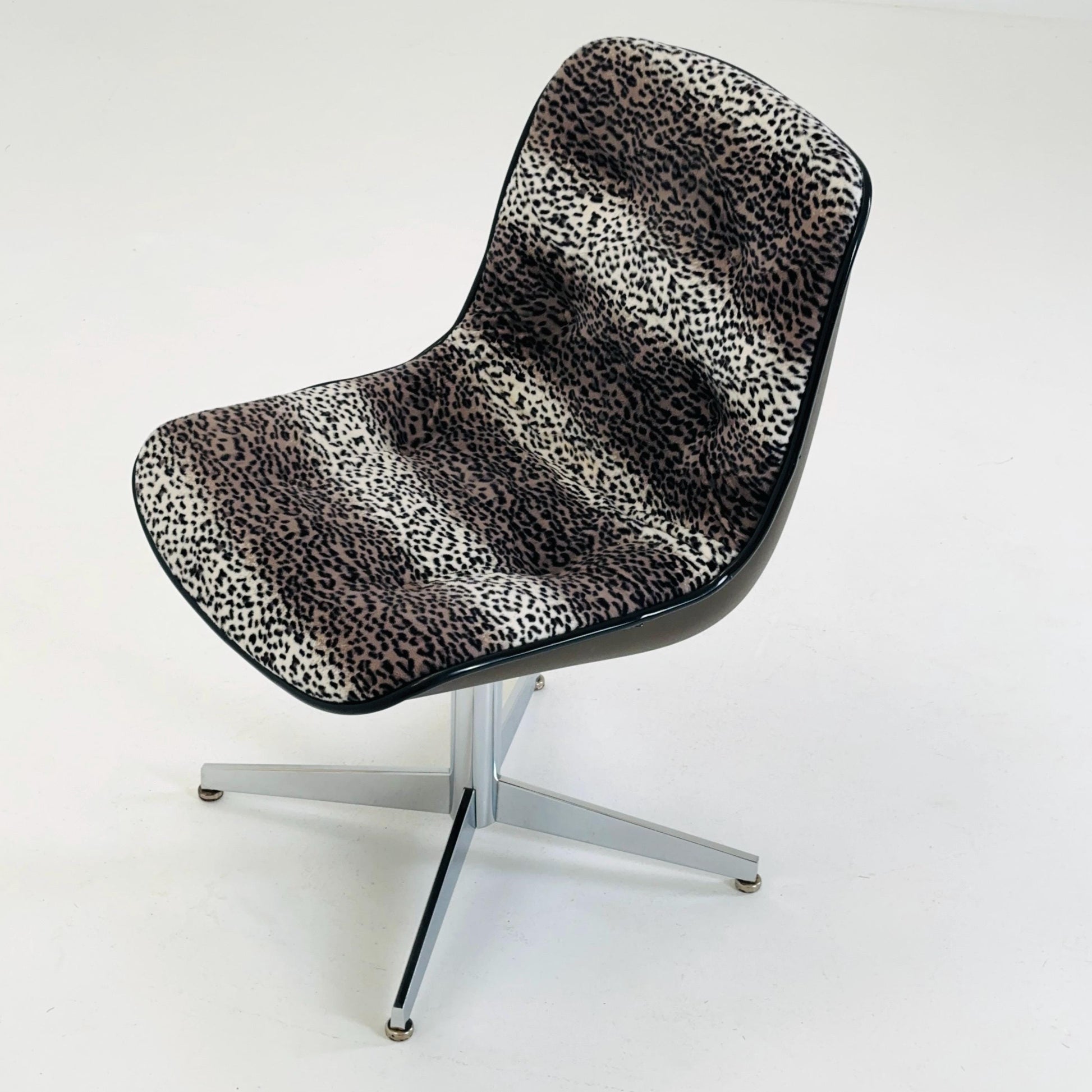 Mid-Century Space Age Leopard Lounge Chair, Germany 1980s