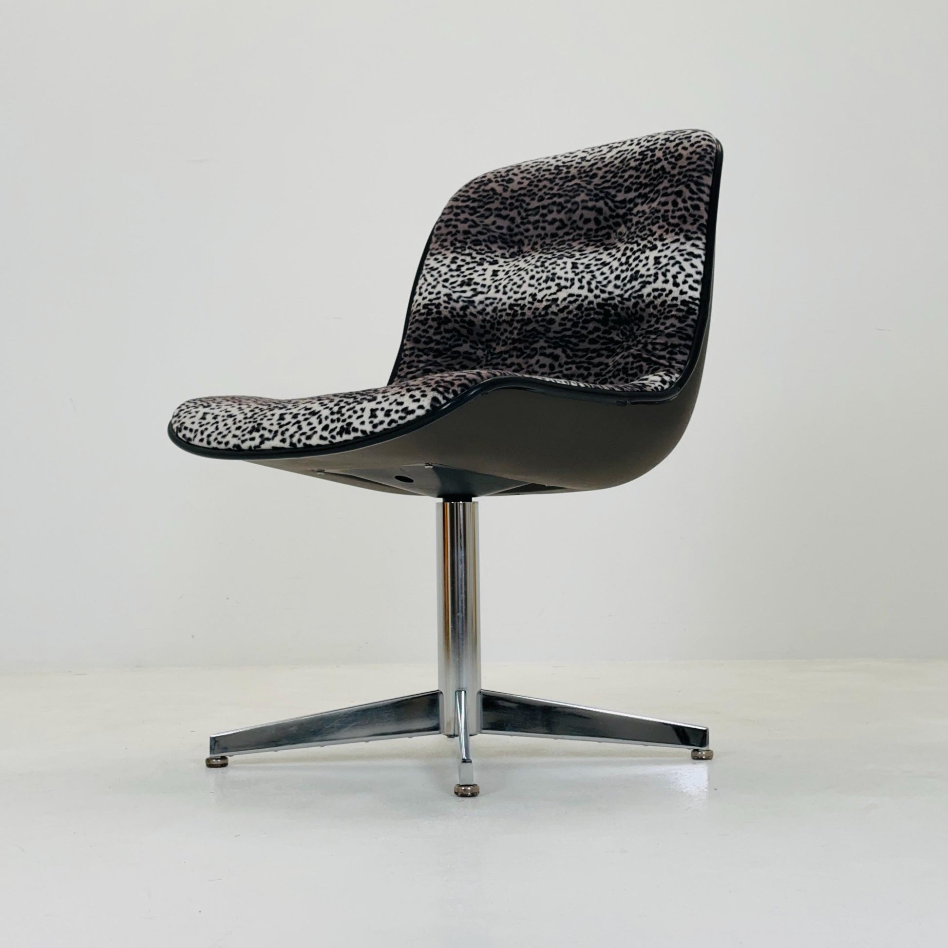 Mid-Century Space Age Leopard Lounge Chair, Germany 1980s