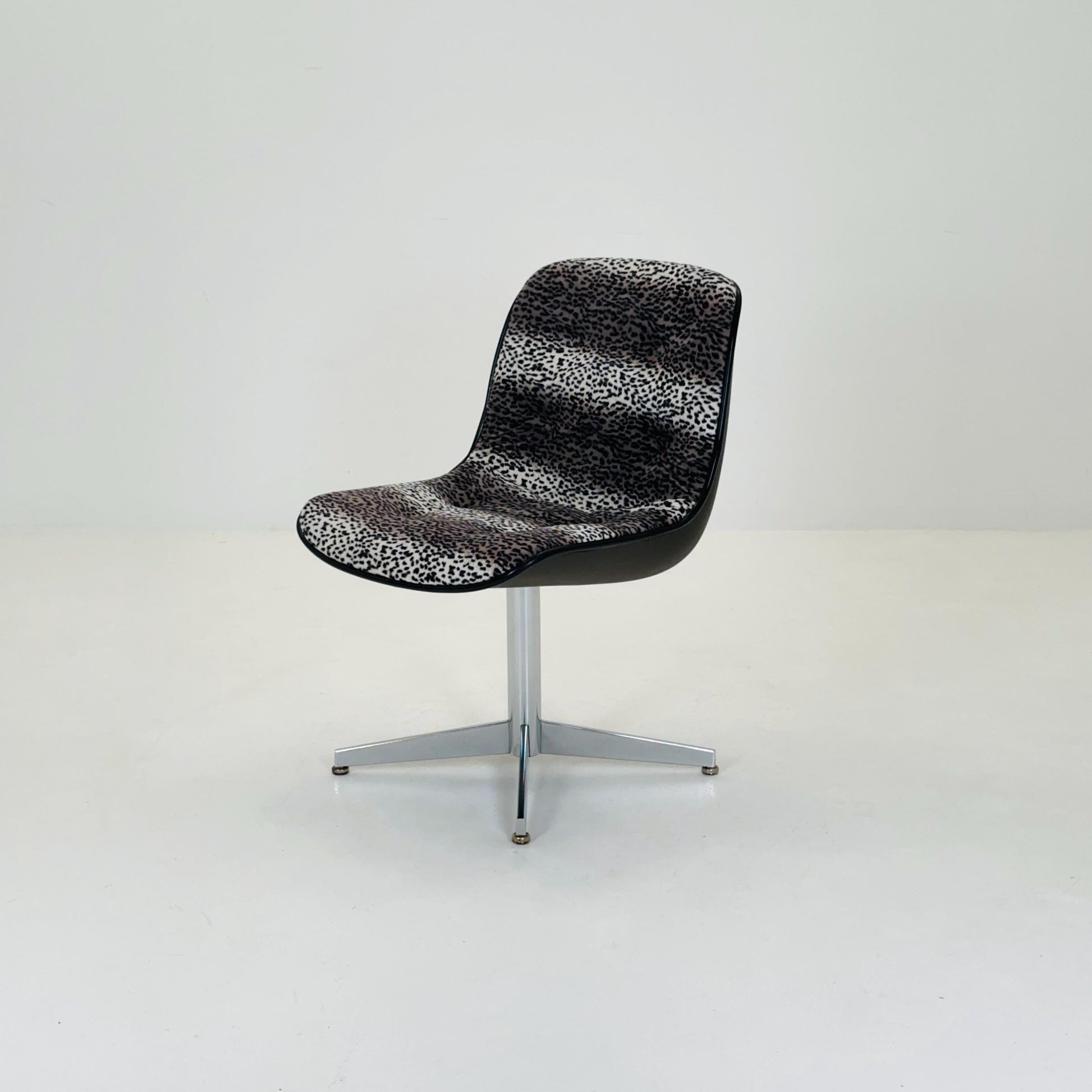 Mid-Century Space Age Leopard Lounge Chair, Germany 1980s